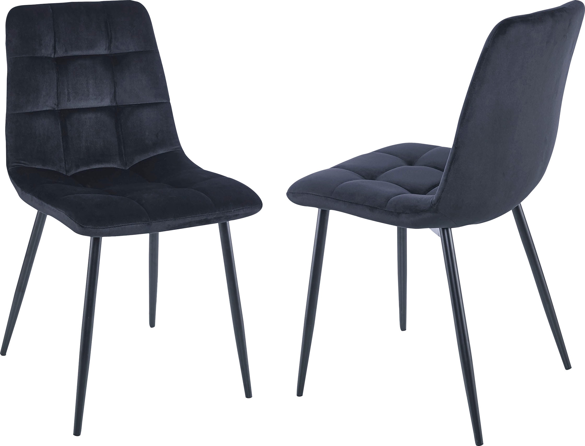 Home affaire Esszimmerstuhl "Parma" (Set) 2 Stk.Bezug in Samtstoff, Küchens günstig online kaufen