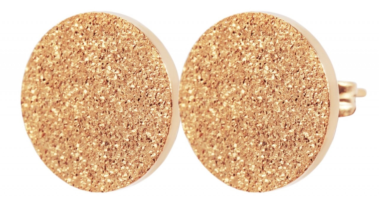 Adelia´s Paar Ohrhänger »Damen Ohrstecker aus mattem Edelstahl Ø 10 mm«