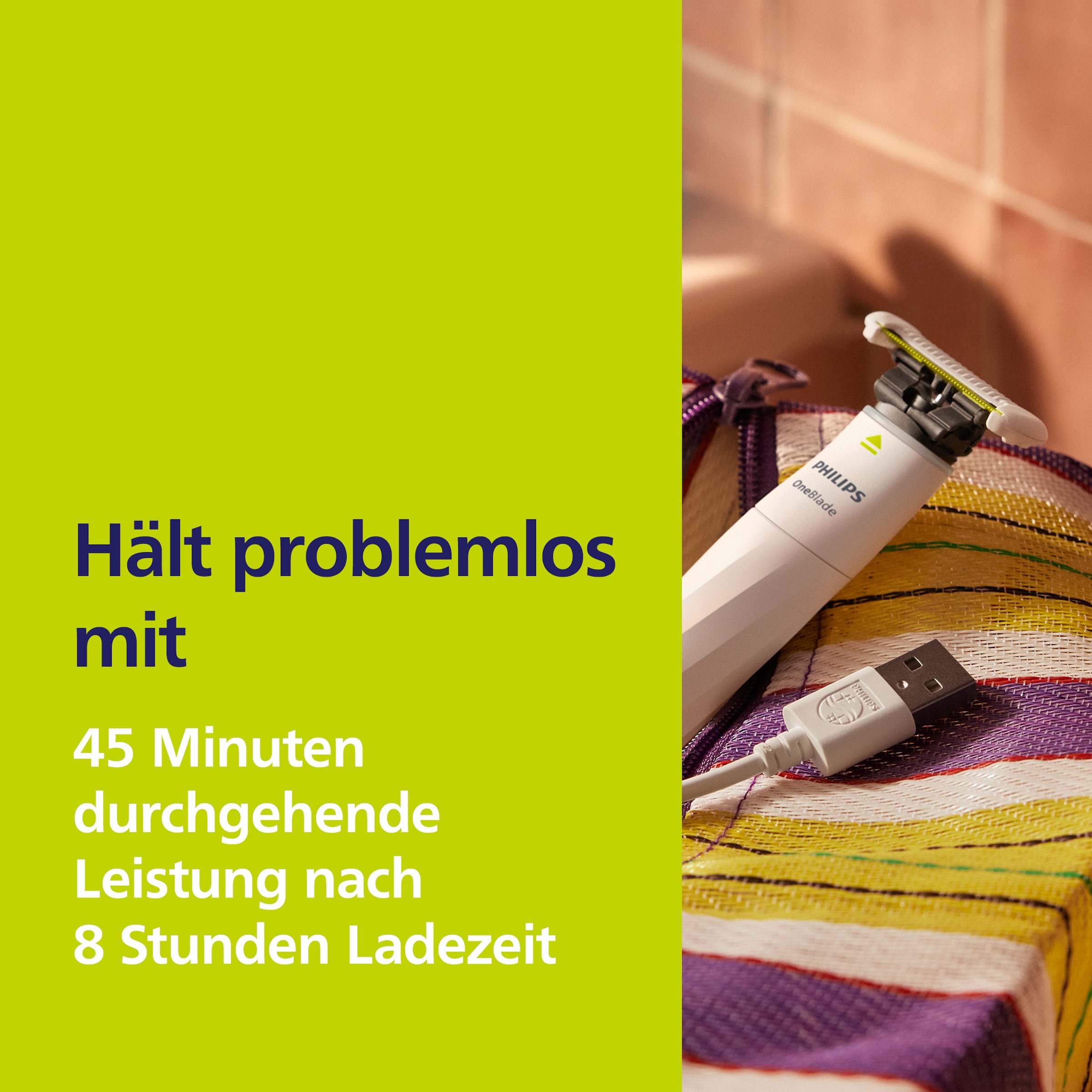 Philips Elektrorasierer »OneBlade Intimate QP1930/30« 1 Stk. Aufsätze mit Konturenfolgetechnologie, nass und trocken verwendbar