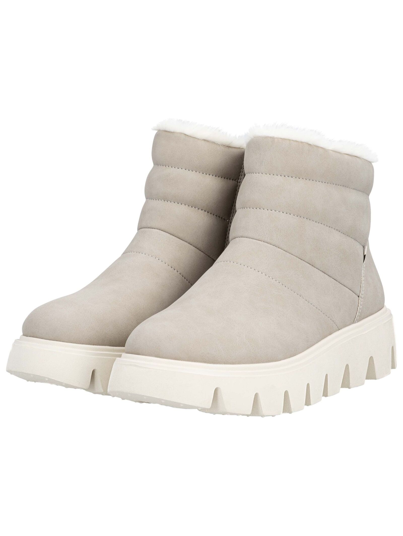 Plateaustiefelette RIEKER "Rieker Stiefelette Glattleder", Damen, Gr. 41, ginger, Glattleder, Schuhe 3