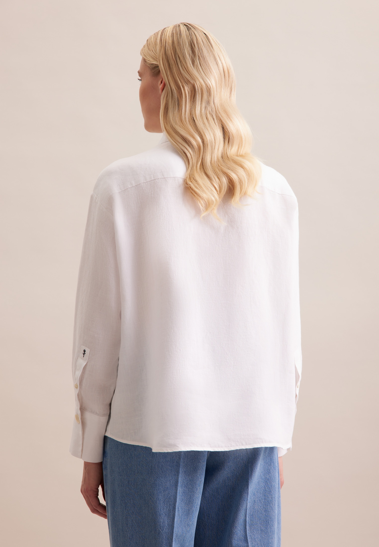 seidensticker Hemdbluse »Schwarze Rose«, Langarm Kragen Uni