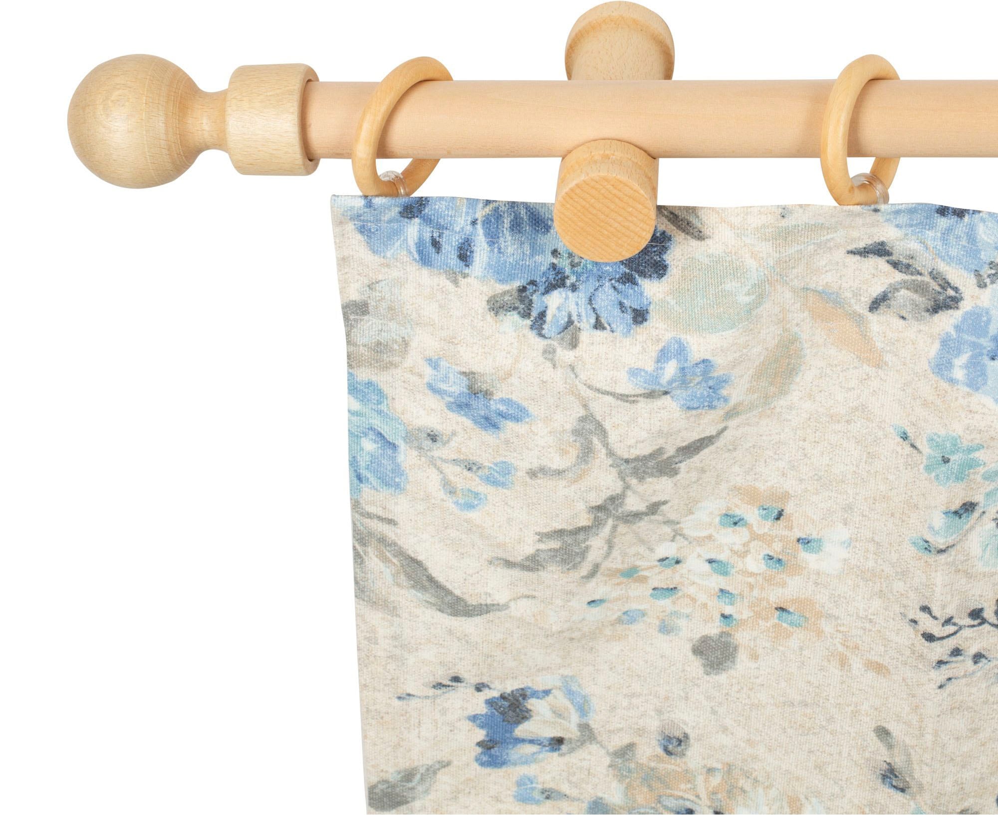 SN DECO GROUP "Giro" 1 läufig-läufig Fixmaß 28 mm, Holz, verschiedenen Längen und Farben, Komplettset