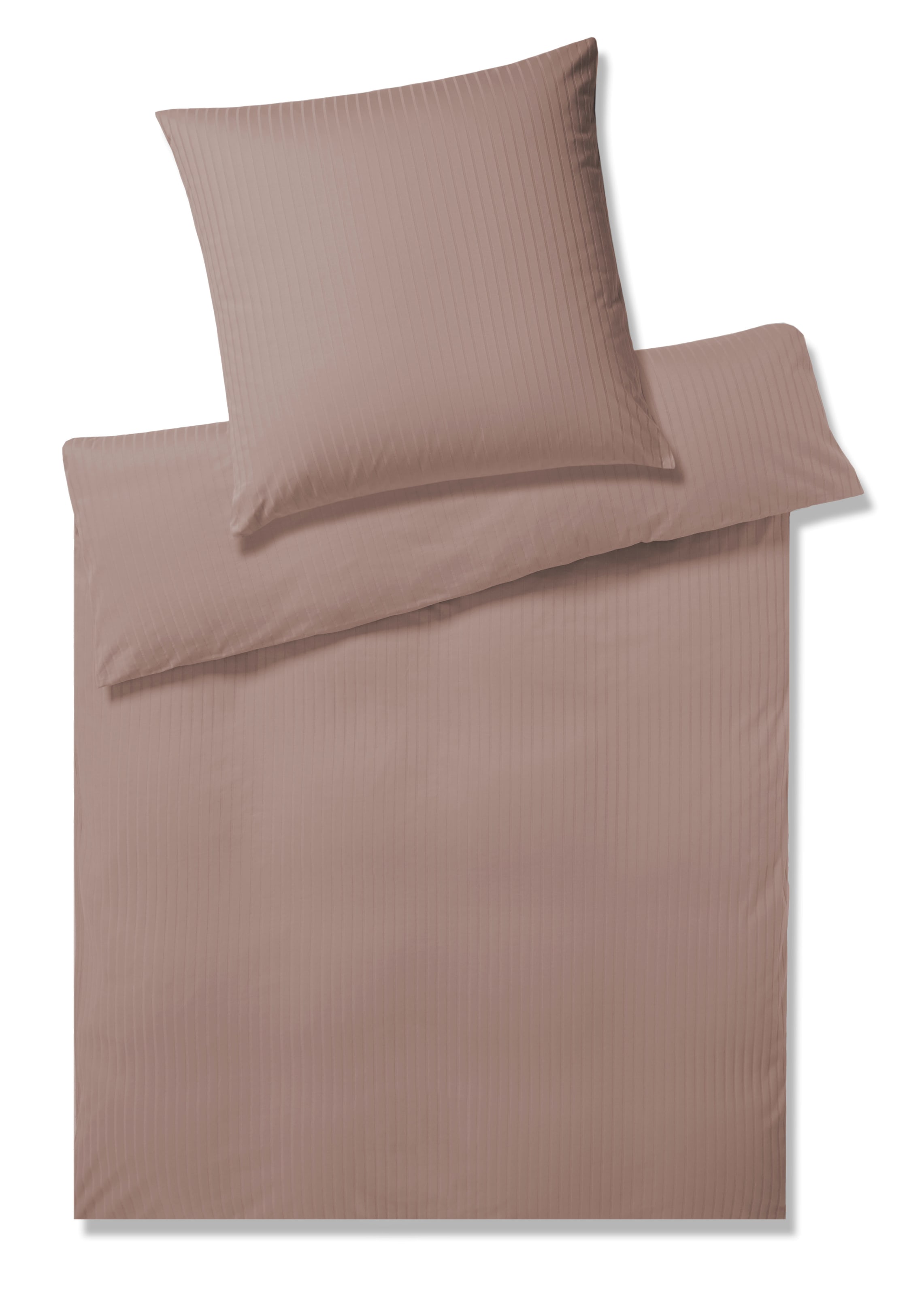 Elegante Bettwäsche "Solid Stripe" 2 Stk. tlg. angenehmes Hautgefühl günstig online kaufen
