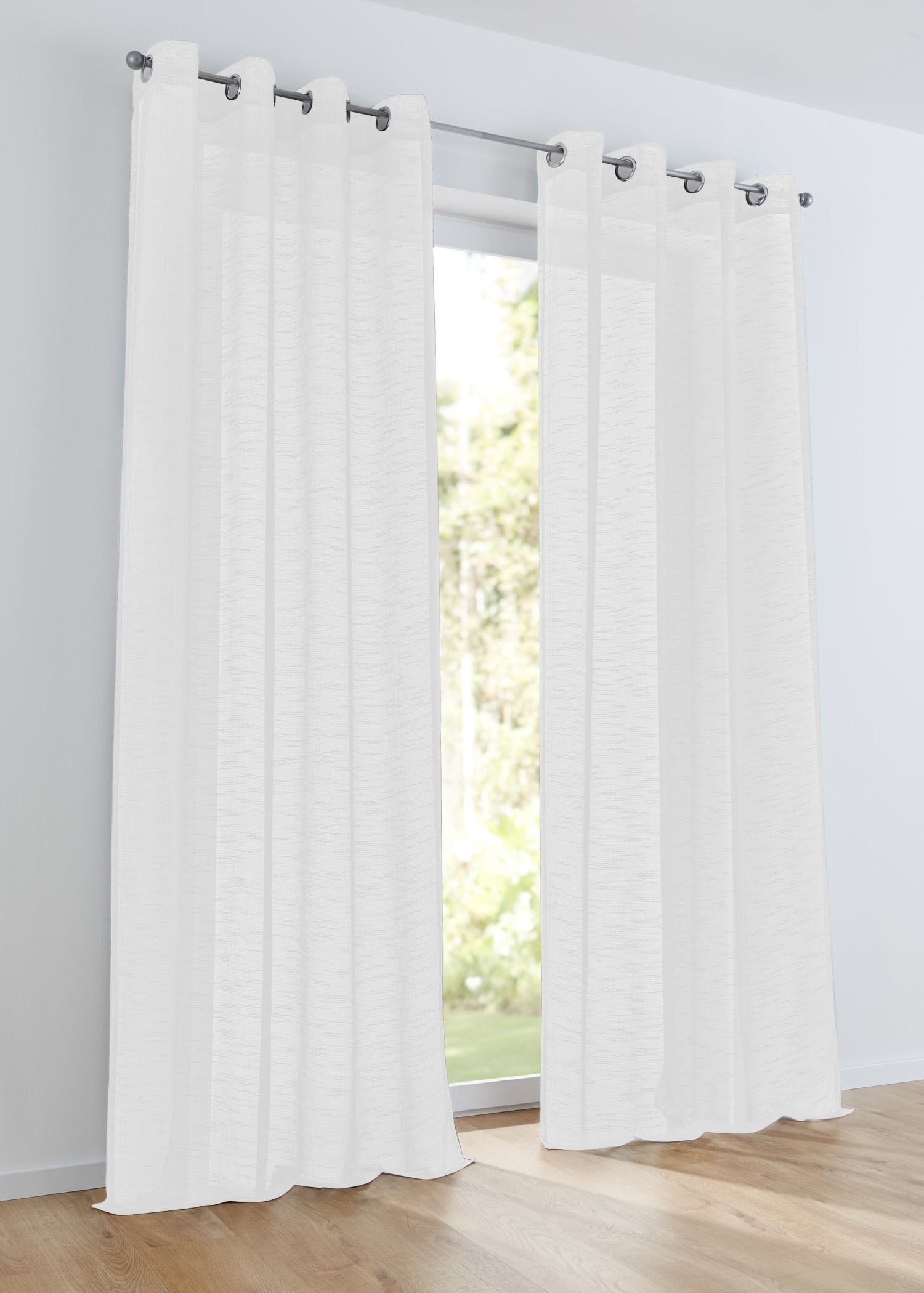 Kutti Vorhang "Celtic" Ösen 1 Stk. tlg. Gardine halbtransparent, Leinenopti günstig online kaufen