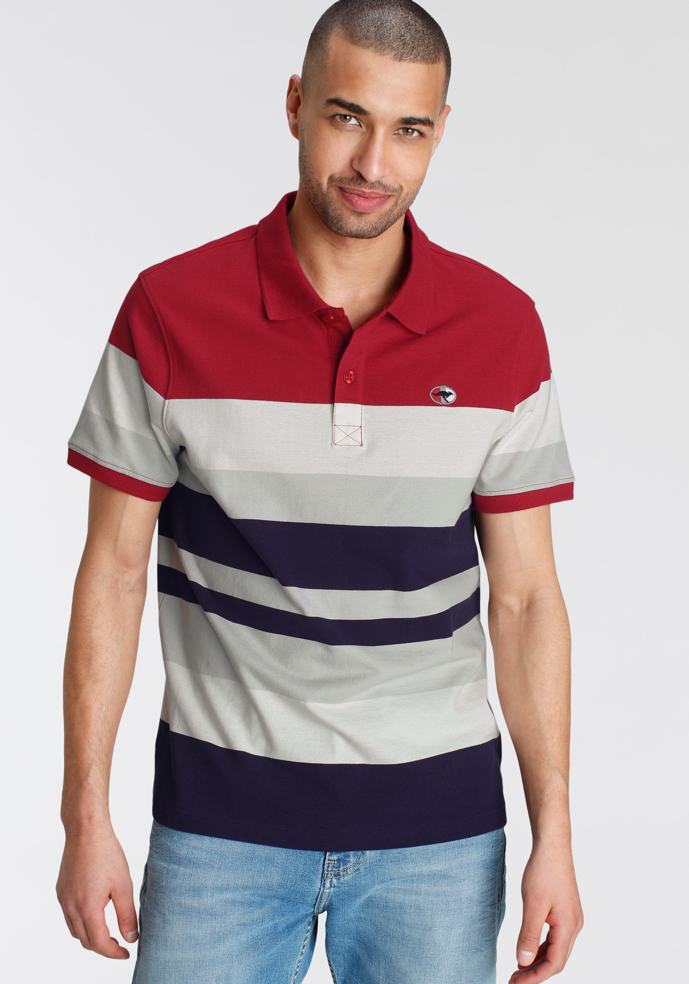 KangaROOS Poloshirt »KangaROOS«, halbarm, Regular Fit, casual, aus Baumwolle