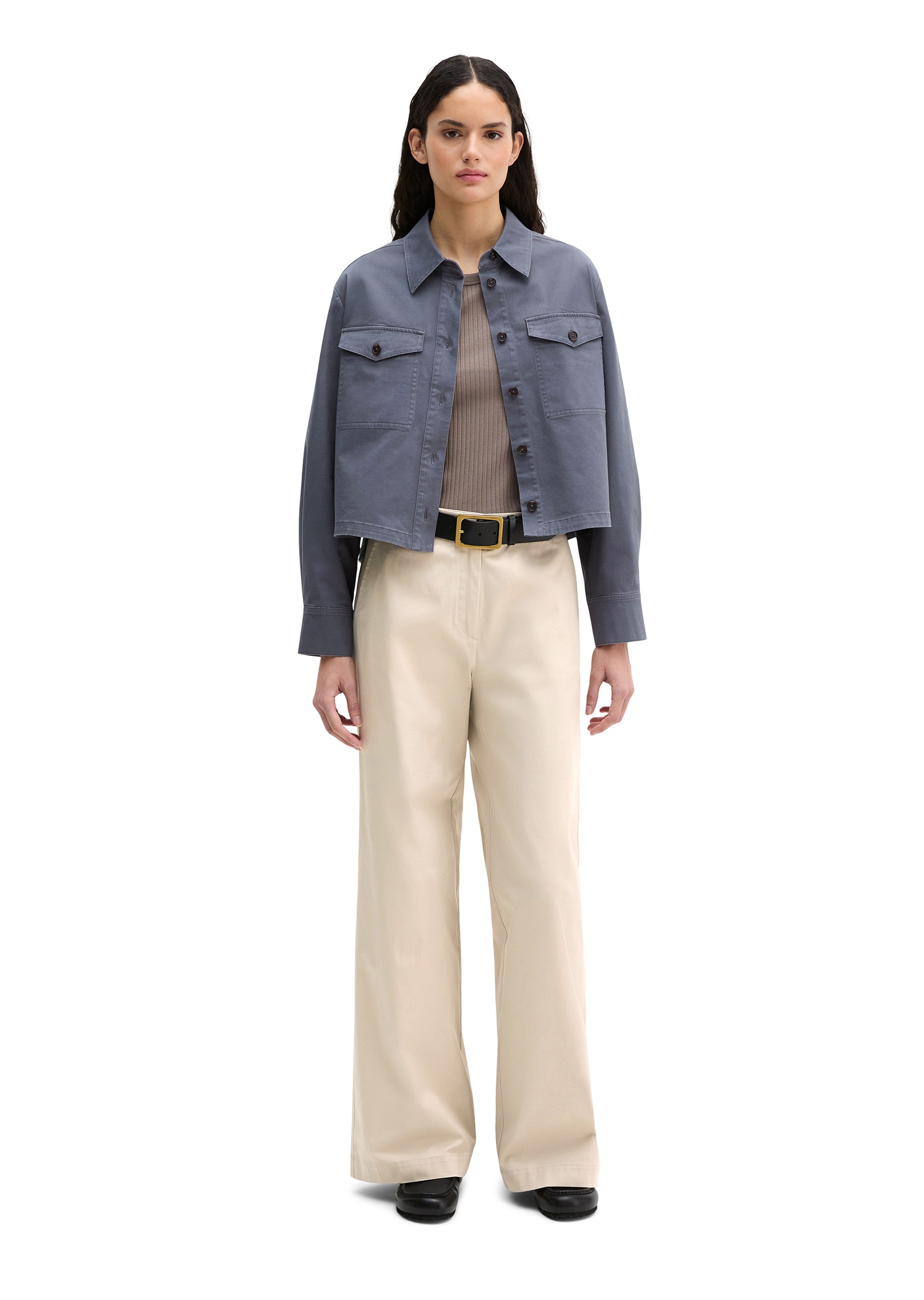 Marc O'Polo Kurzjacke »aus Brushed Cotton Twill« ohne Kapuze