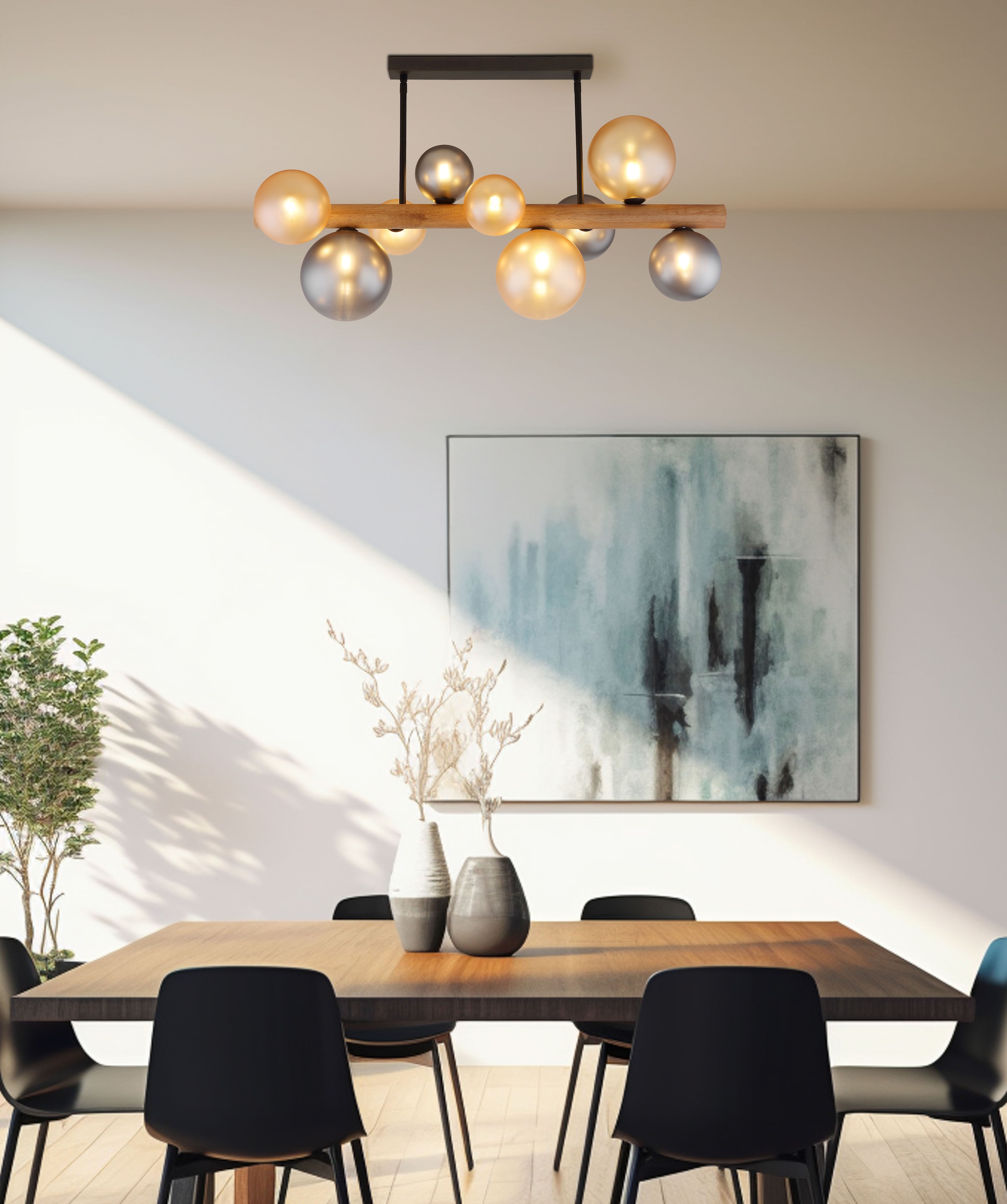 GLOBO LIGHTING Deckenleuchte »RIHA« G9 1 Stk. Deckenlampe Wohnzimmer-Leuchte Schlafzimmer-Leuchte Flur Küche