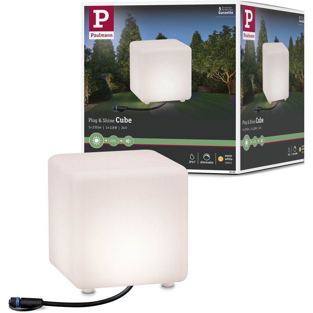 Paulmann LED Würfel »Plug & Shine«, 1 flammig-flammig