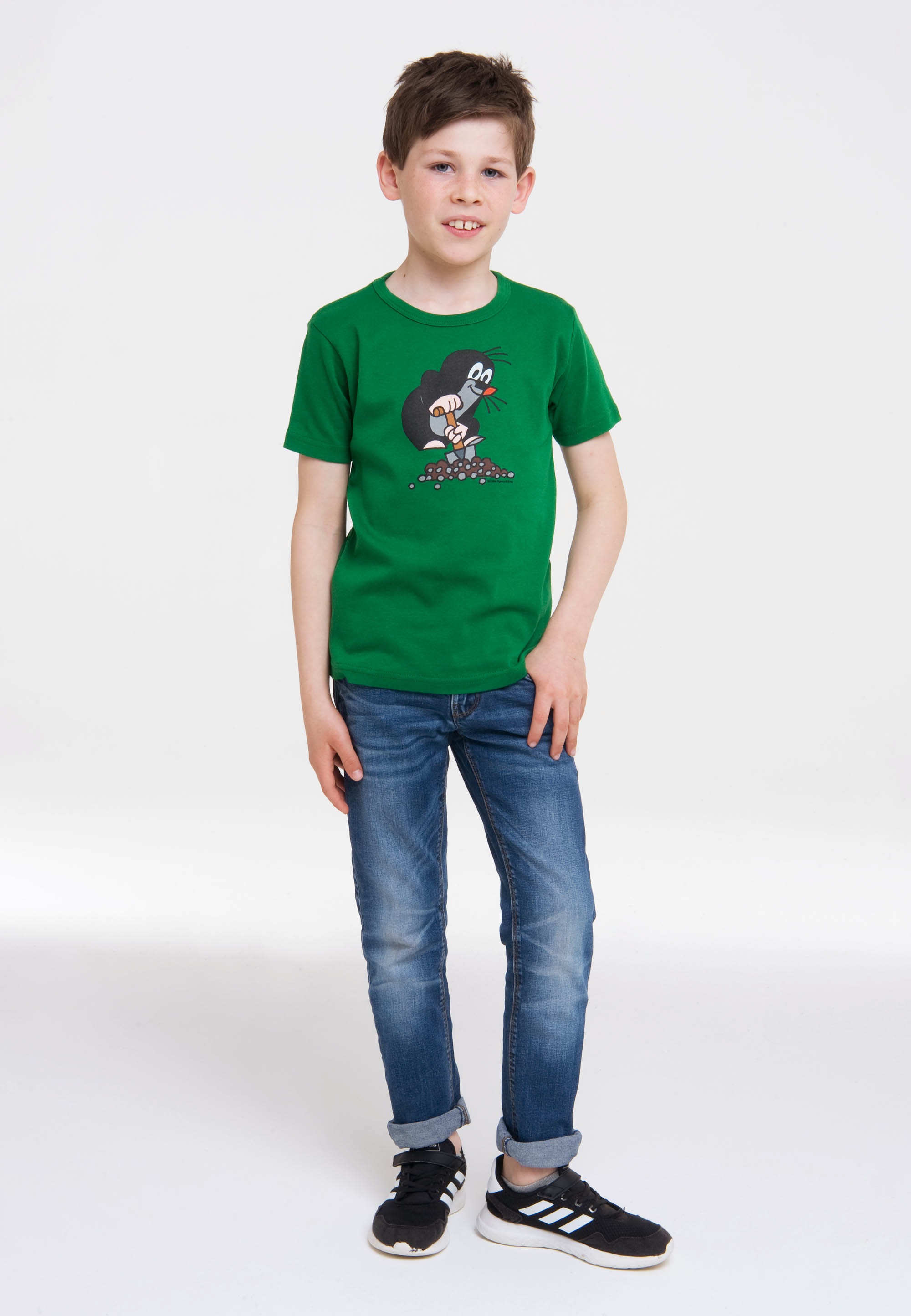 T-Shirt Kleine BAUR online Frontdruck | kaufen niedlichem LOGOSHIRT Maulwurf«, mit »Der