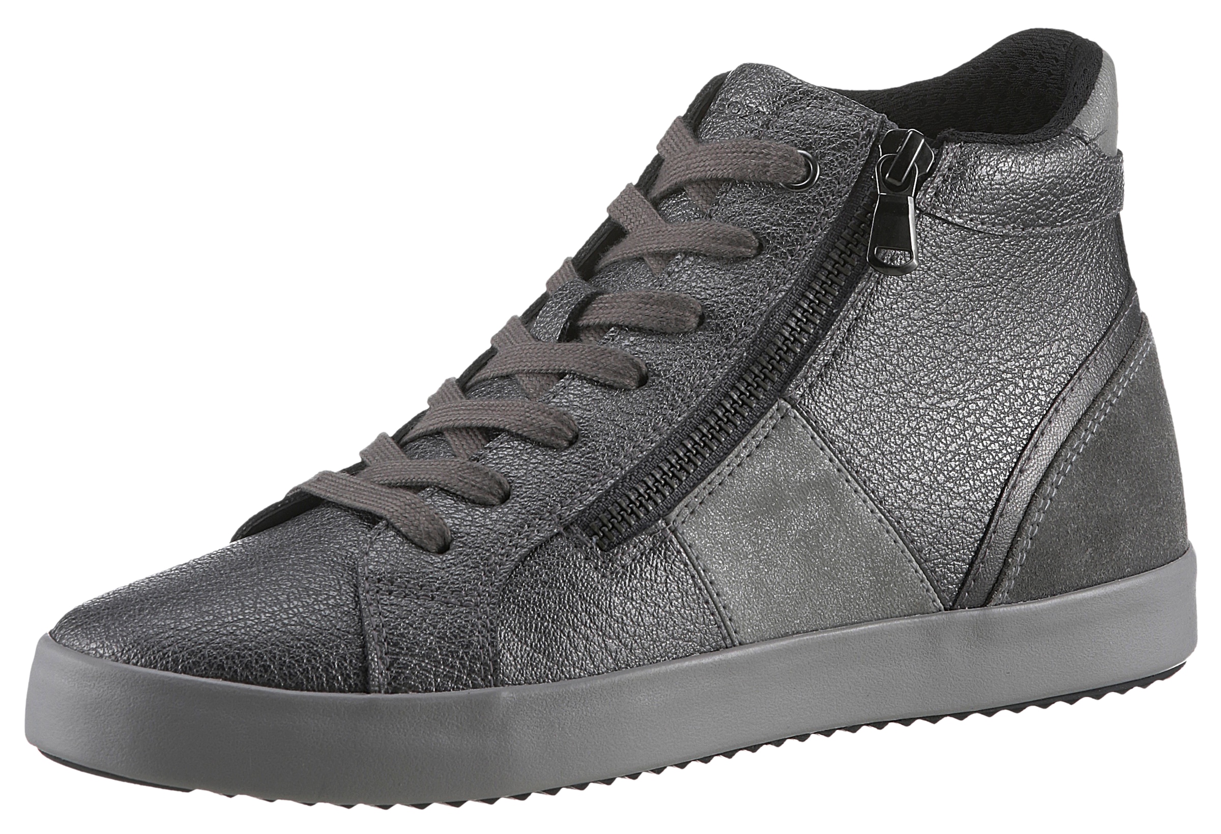 Geox Sneaker »D BLOMIEE D«, Freizeitschuh, Boots, Hightop im Metallic Look