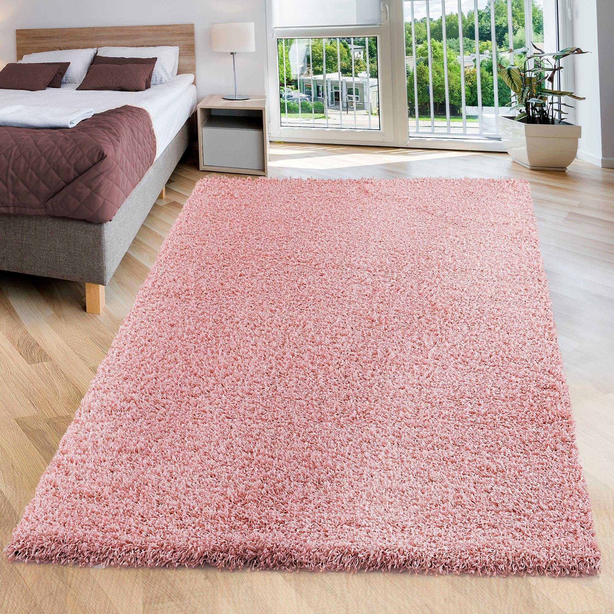 Sanat Hochflor-Teppich "LOCA, auch als Läufer und in Rund" rechteckig 30 mm Höhe Wohnzimmer, Langflor, Shaggy, Schlafzimmer