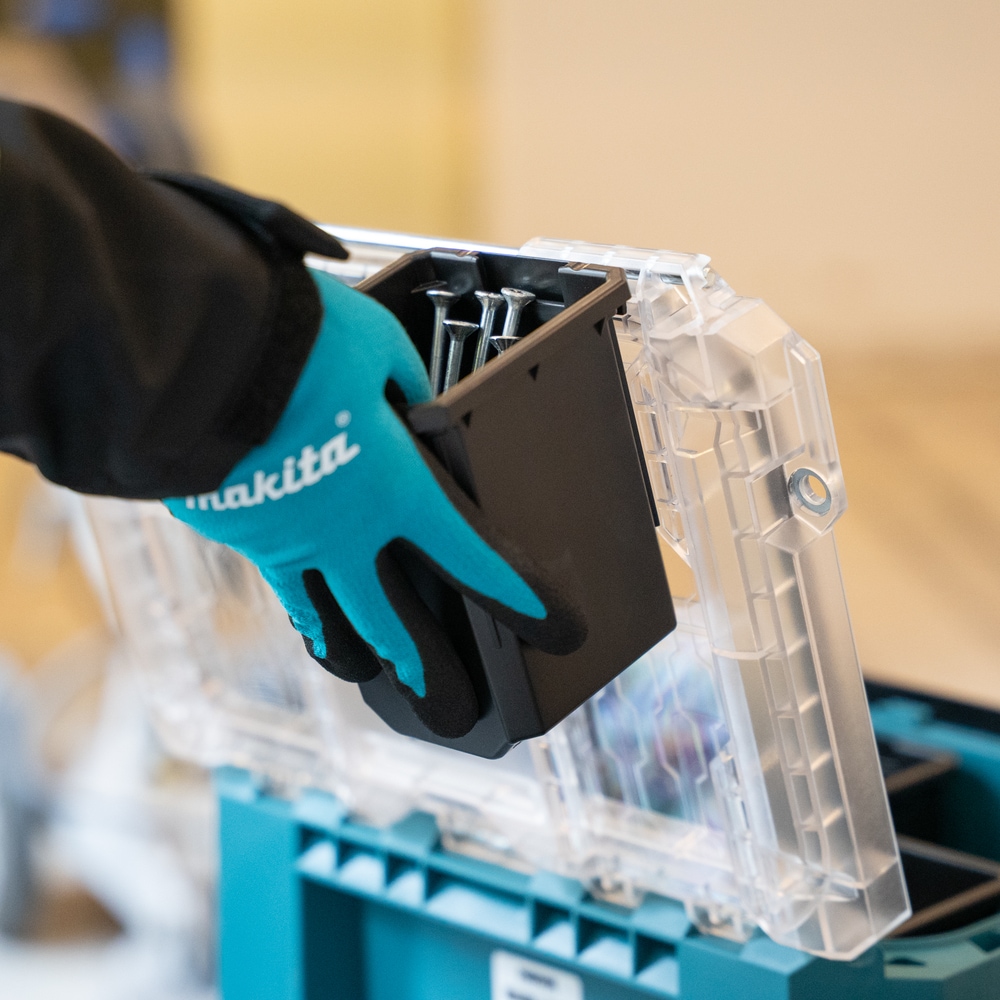 Makita Werkzeugbox »MAKTRAK Organizer kompakt »P-91067« 5 Organizer-Behälter, 8,55L« Effizientes Be- und Entladen mit dem MAKTRAK Koffer Sortiment