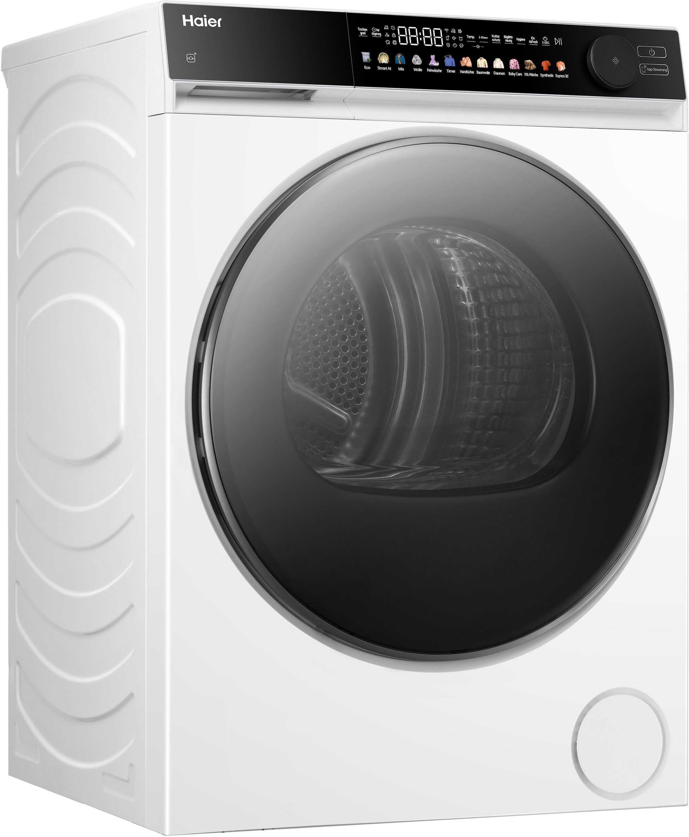 HAIER W ärmepumpentrockner "HD90-B667U1", B:59,5cm H:84,5cm T:71cmweiß, Trockner, Smart AI Automatikprogramm & Ion Air Fresh