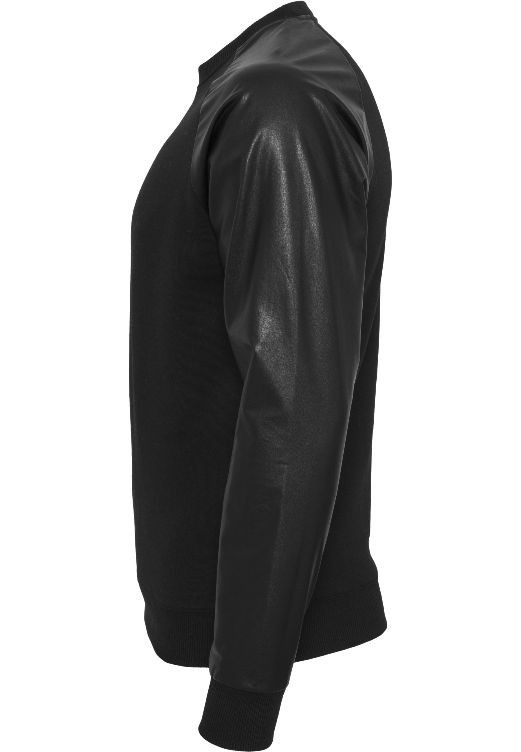 URBAN CLASSICS Sweatshirt »Urban Classics Herren Raglan Leather Imitation Crew«, 1 Stk.
