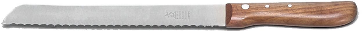 Windmühlenmesser Brotmesser Brotsägemesser, 225 mm rostfrei, Kirsche