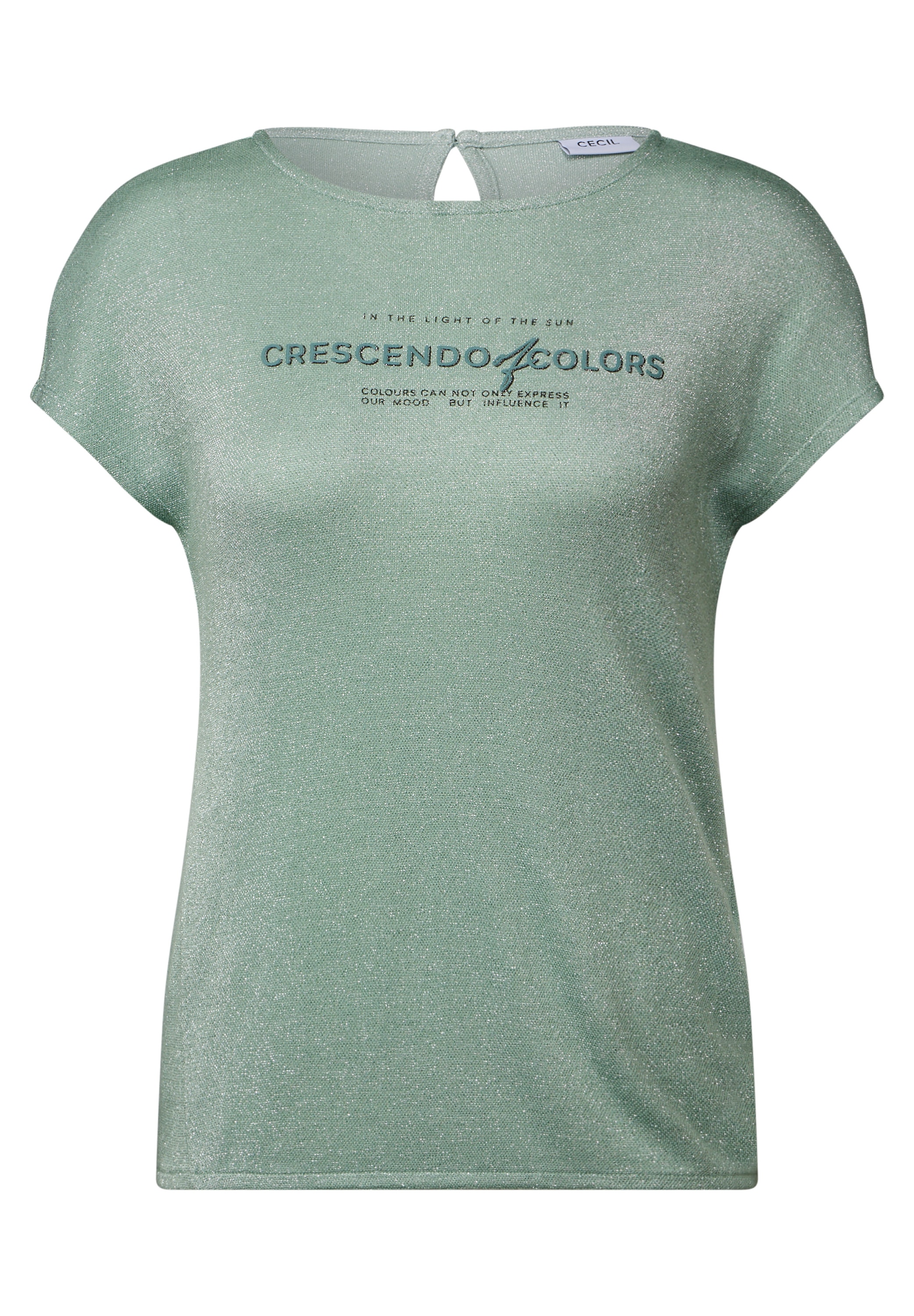 Cecil Print-Shirt, mit Schlitz im Nacken