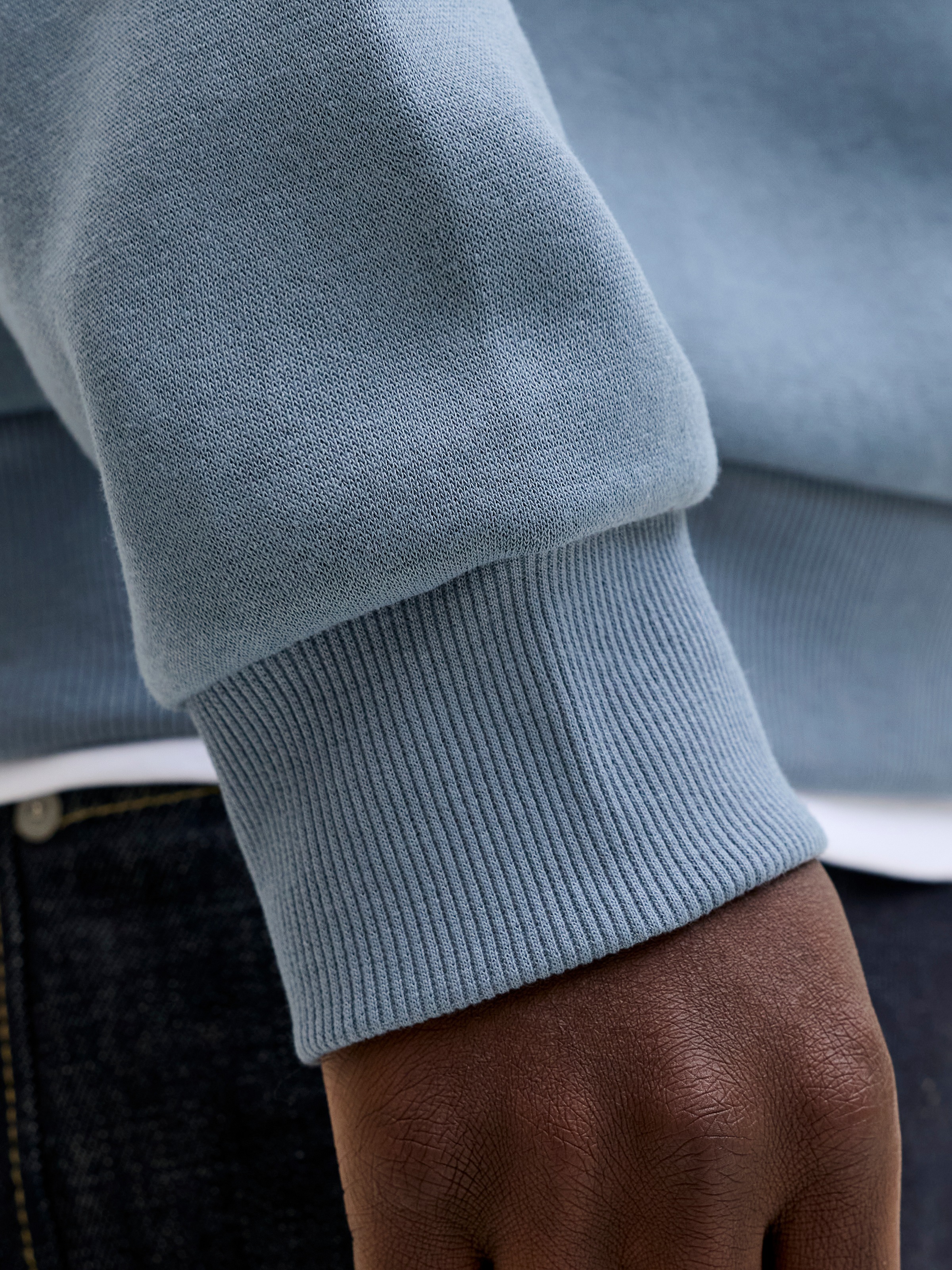 Thumbnail - Jack & Jones PlusSize "JJEBRADLEY SWEAT CREW NOOS PLS", mit Rippbündchen