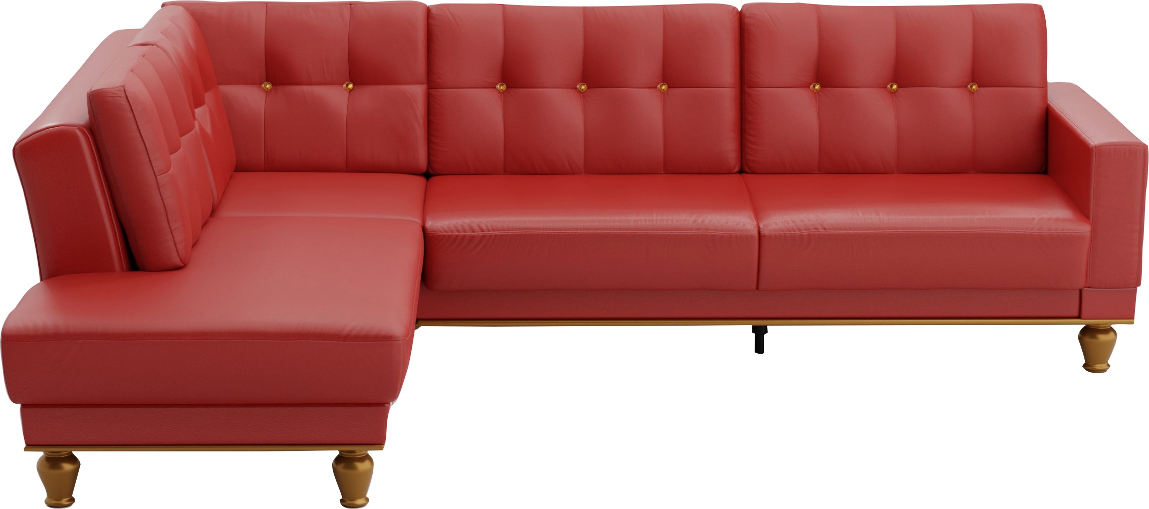 sit&more Ecksofa »Orient 5 L-Form«, mit Strass-Stein, wahlweise mit Bettfunktion und Bettkasten