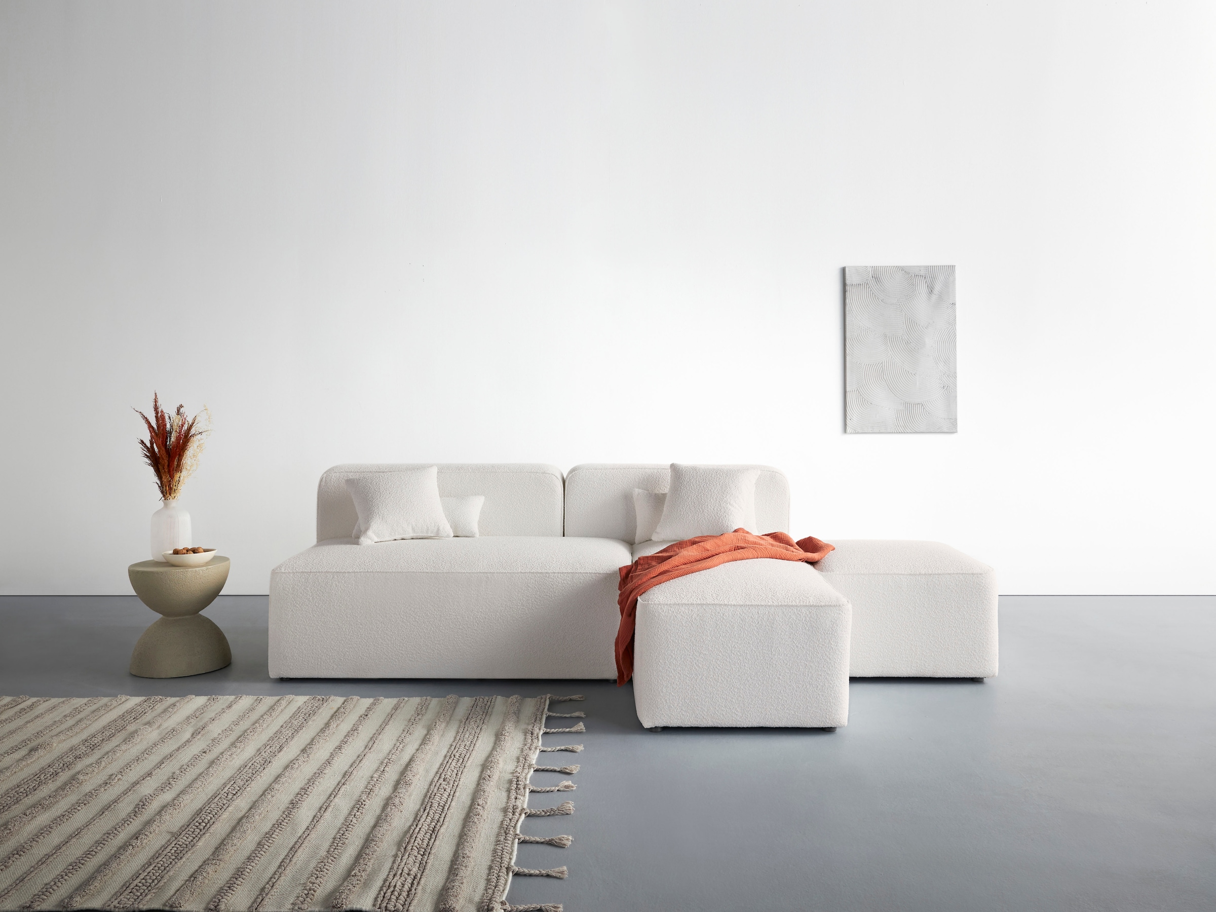 Home affaire Ecksofa "Sundstrup L-Form" Modulserie, individuelle Zusammenst günstig online kaufen