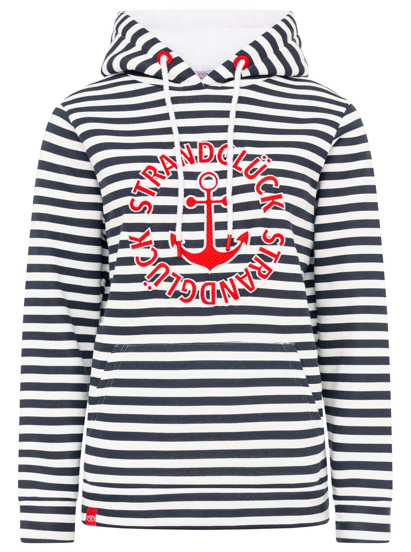 Zwillingsherz Kapuzensweatshirt ""Streifen Strandglück"", gestreift, mit St günstig online kaufen