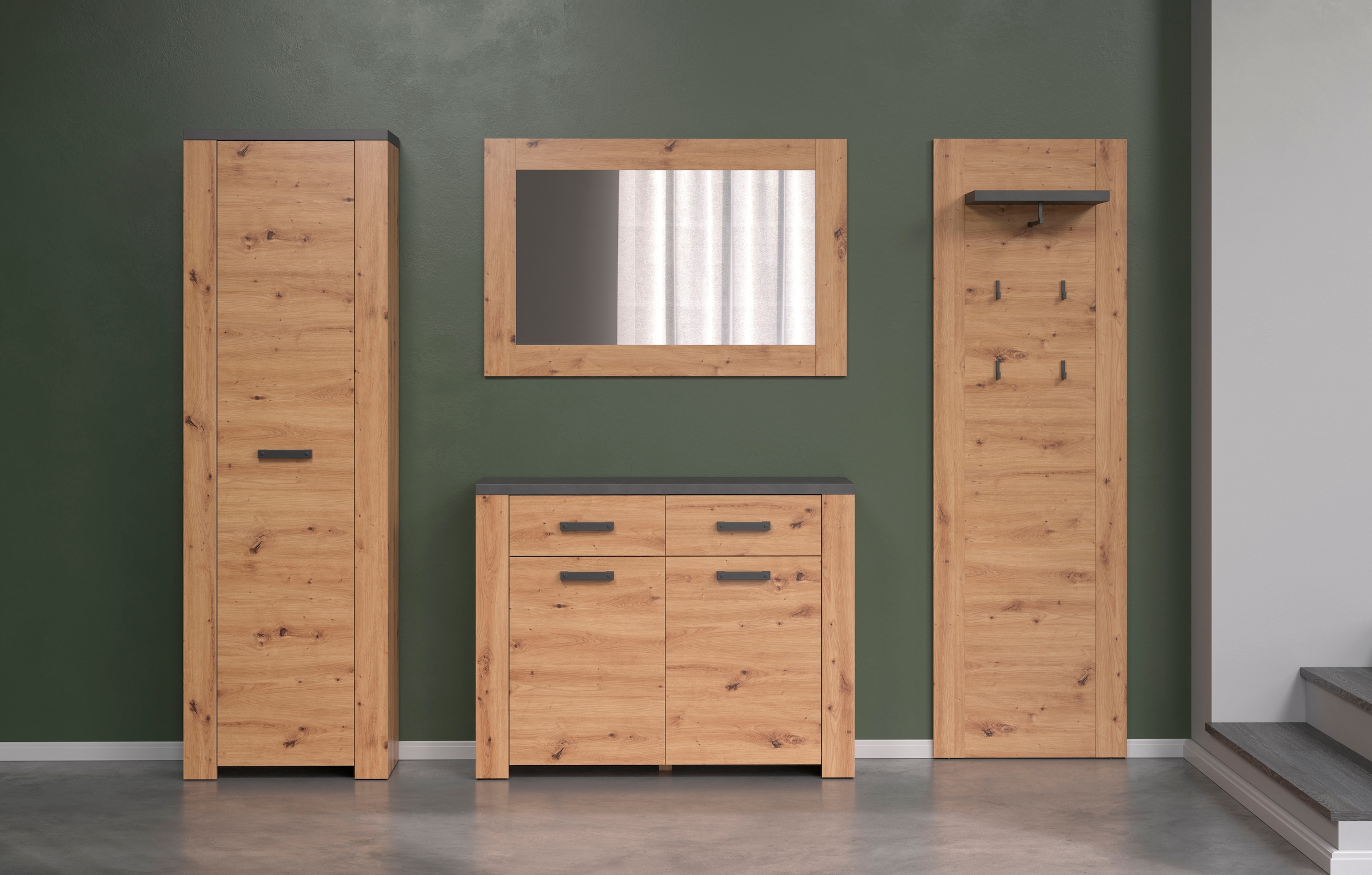 Home affaire Garderoben-Set "Ambres" 4 Stk. tlg. günstig online kaufen