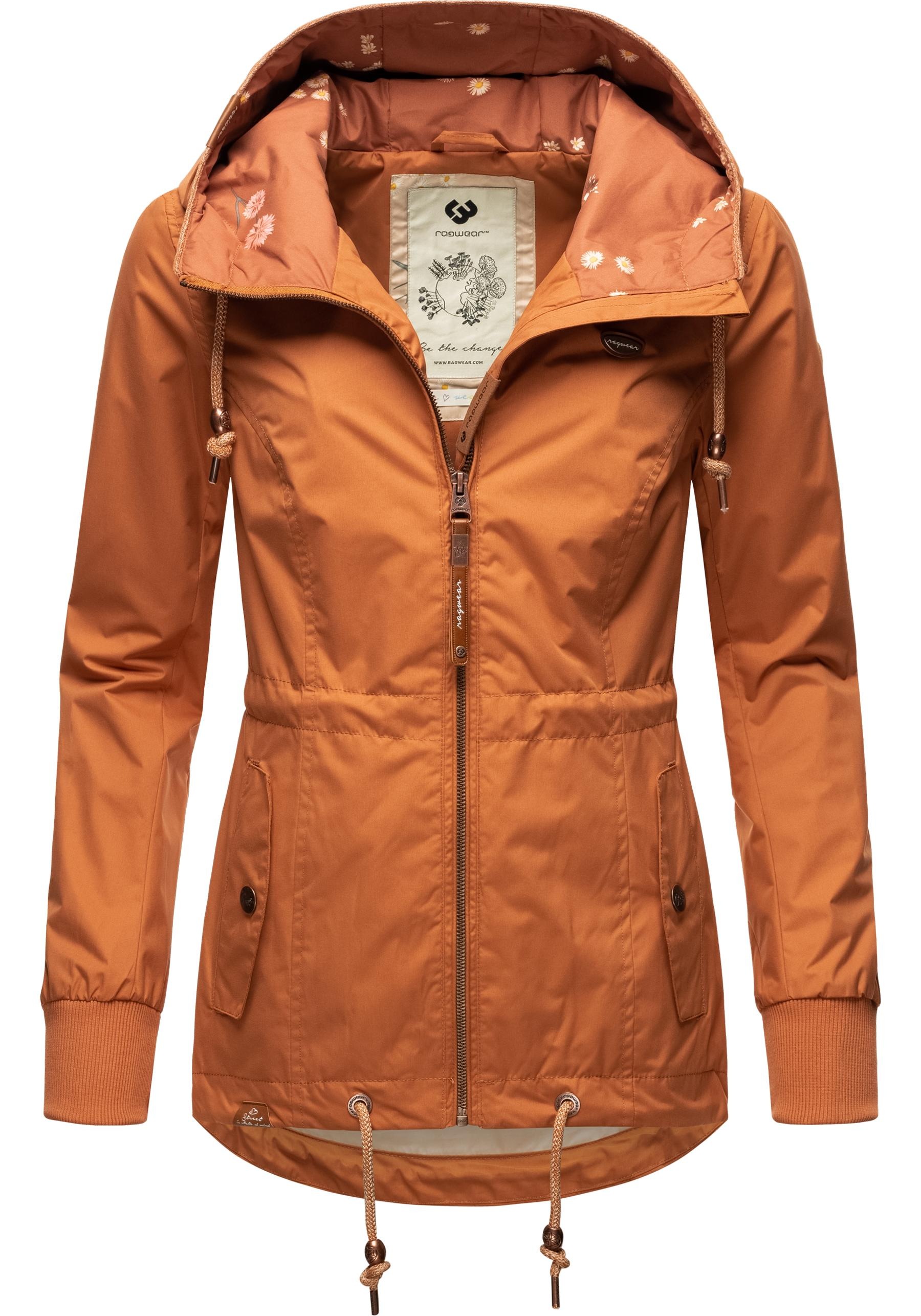 Ragwear Outdoorjacke "Danka", mit Kapuze, stylische Übergangsjacke mit großer Kapuze