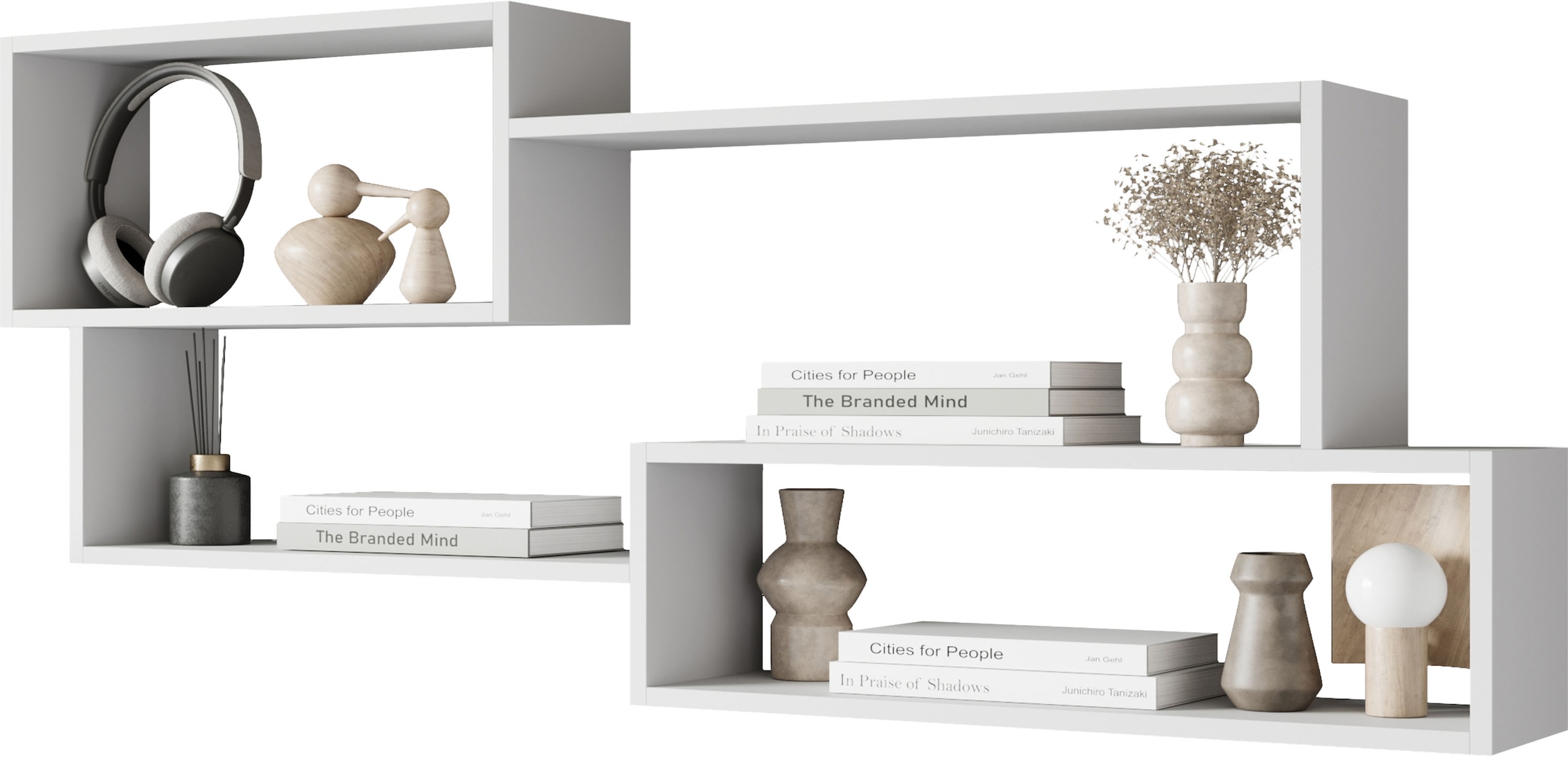 INOSIGN Wandboard »Wandregal Trio«, (1 St.), Ideal als Bücherregal, Dekoregal oder Ablage im Büro