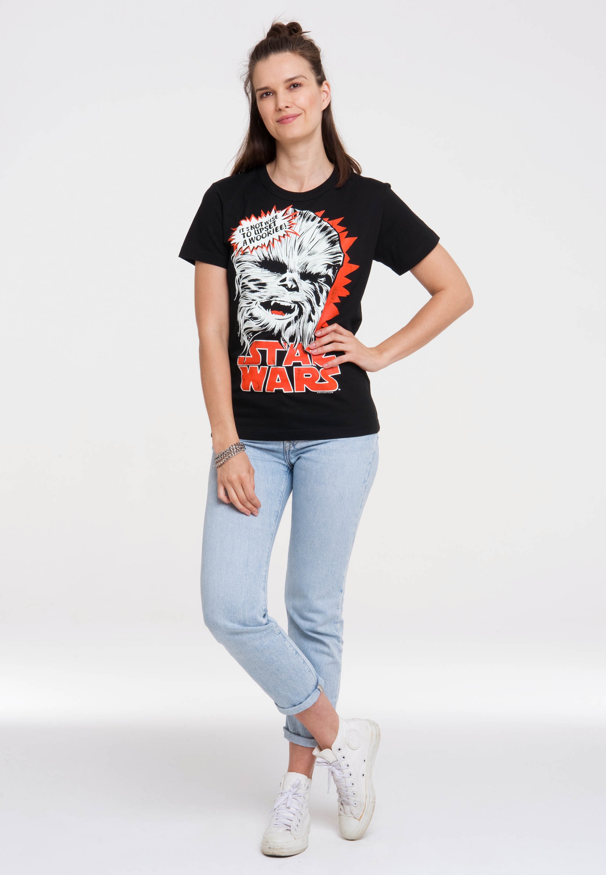 LOGOSHIRT T-Shirt »Star Wars - Chewbacca«, mit lizenziertem Print