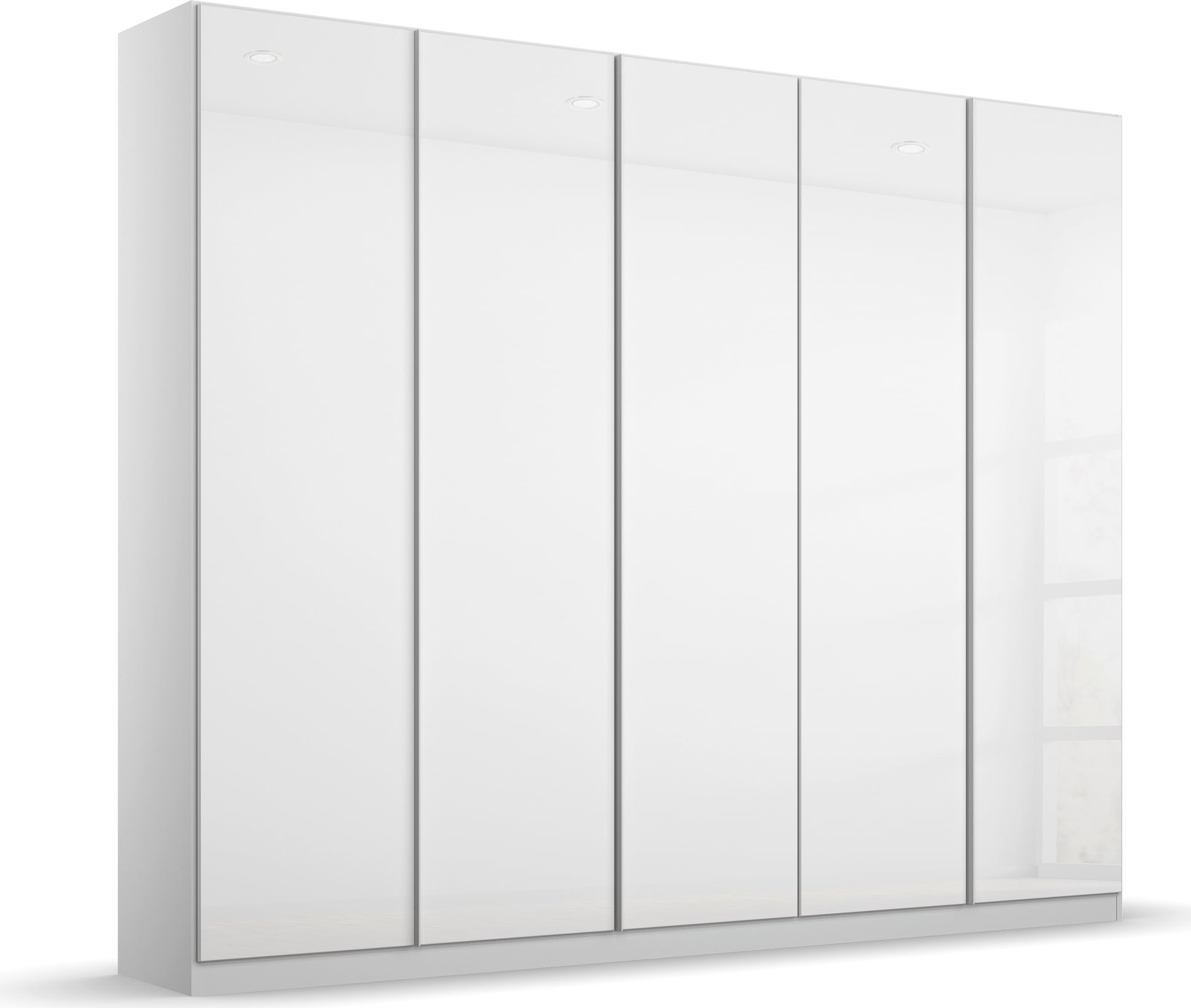 rauch Drehtürenschrank "Monostar" mit Glasfront sowie umfangreicher Innenausstattung