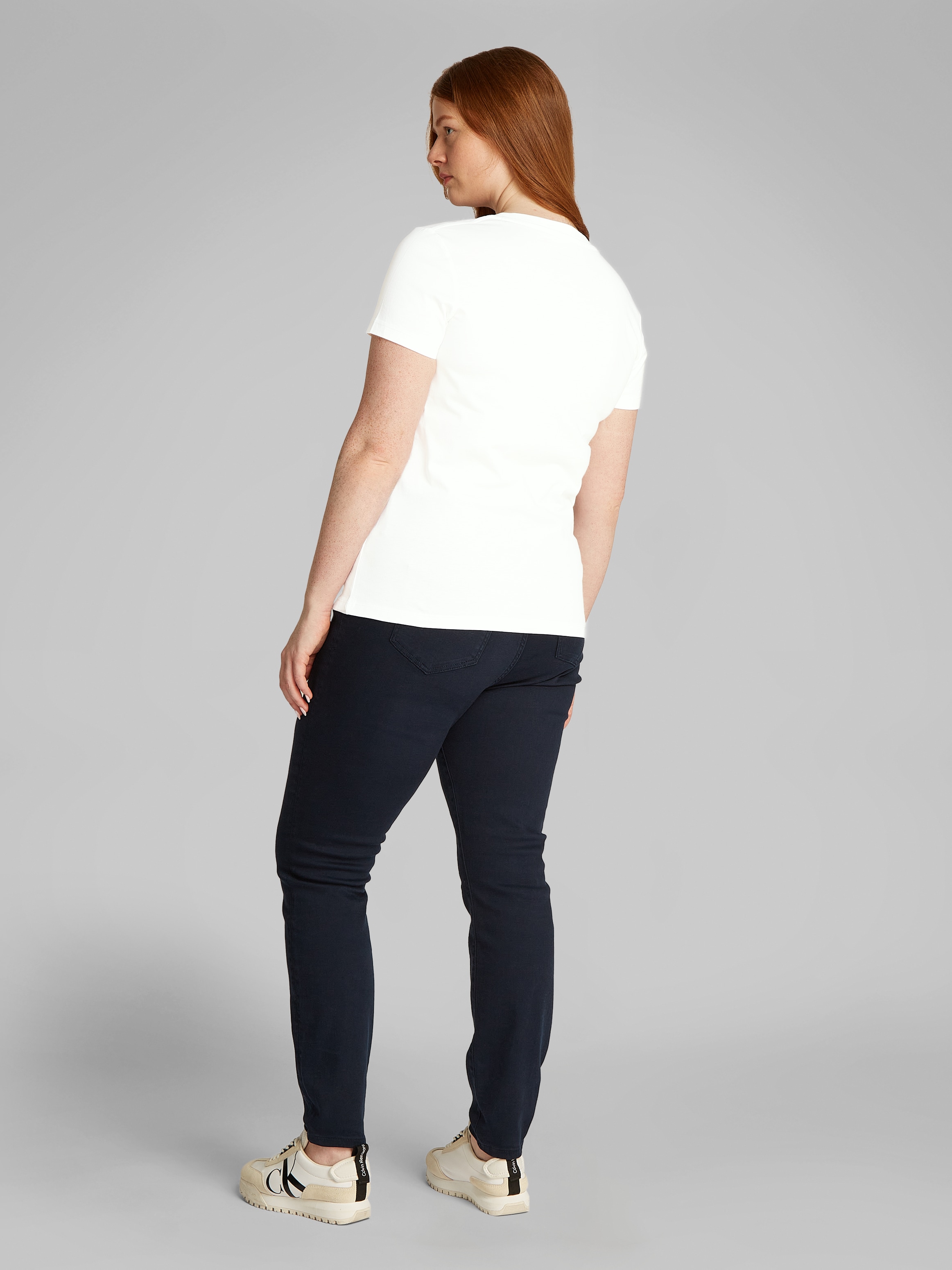 Calvin Klein Jeans Plus T-Shirt »PLUS GRADIENT CK SLIM TEE«, in großen Größen, Druck mit Farbverlauf