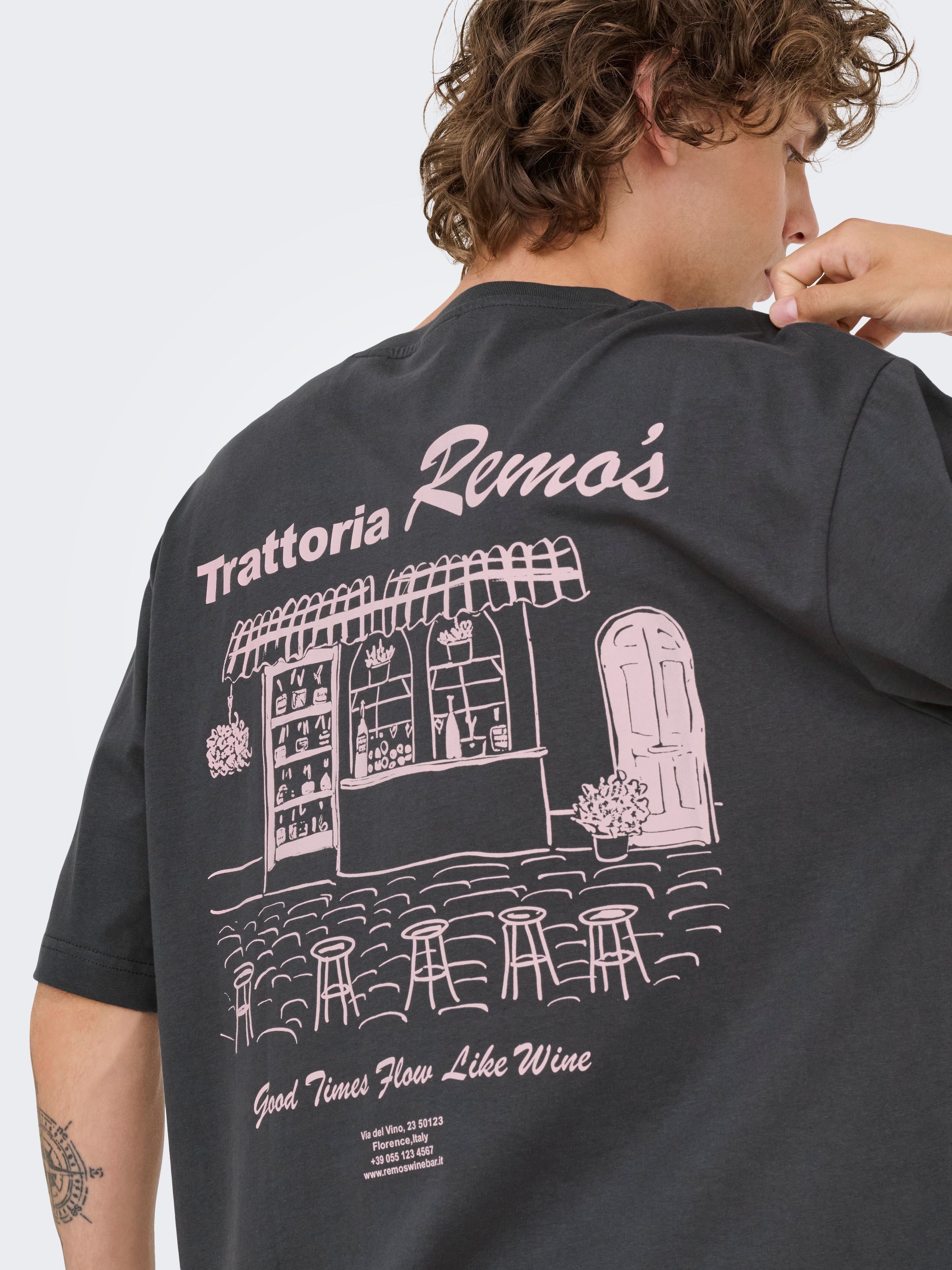 ONLY & SONS T-Shirt »ONSNATHAN RLX SS TEE NOOS« Baumwolle, relaxed fit