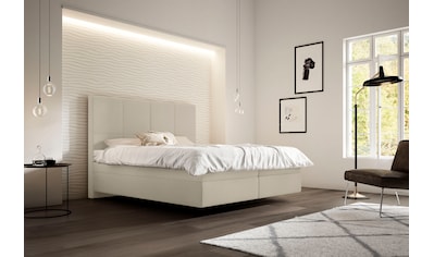 Boxspringbett »Saga«, mit BULTEX® inklusive Topper in Schwebeoptik, Kopfteilhöhe 133 cm