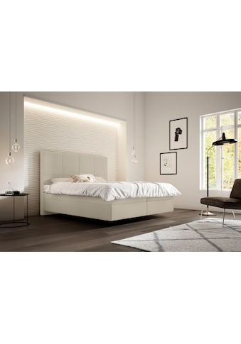 Boxspringbett »Saga«, mit BULTEX® inklusive Topper in Schwebeoptik, Kopfteilhöhe 133 cm