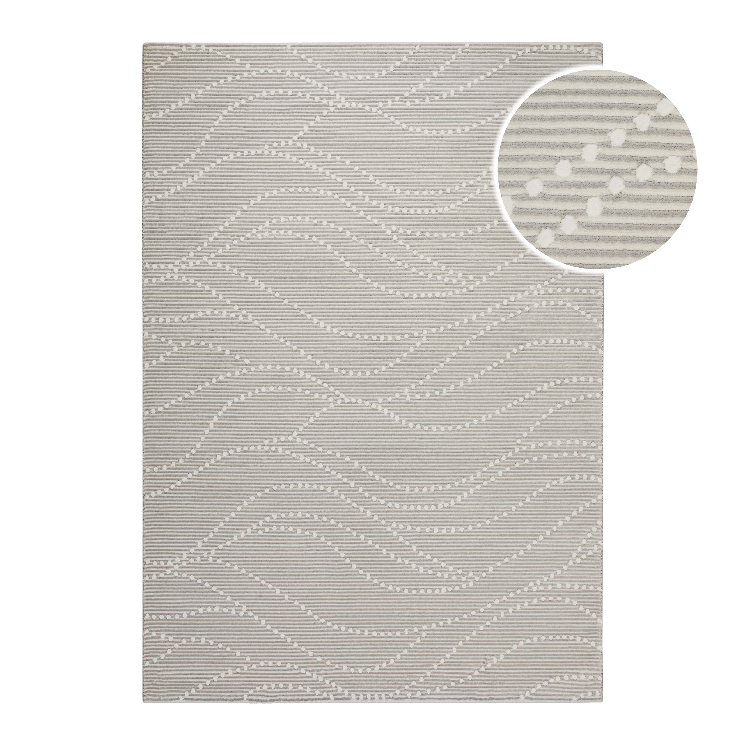 Thumbnail - OTTO home Teppich "Adlee" rechteckig 12 mm Höhe Kurzflorteppich, gewebt, geometrisch, Wohnzimmer, modern, Punkte