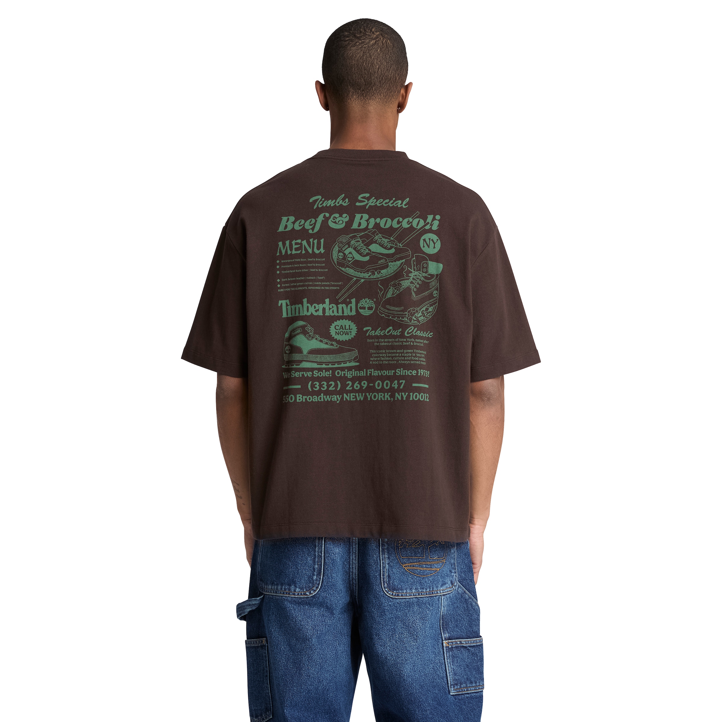 Timberland T-Shirt »Beef&Broccoli Graphic Tee« mit Grafik-Print, aus Baumwolle, auch in großen Größen