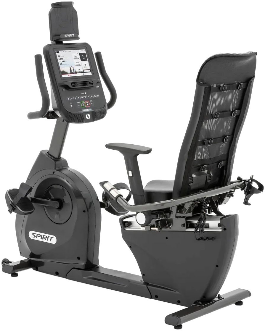 SPIRIT FITNESS Heimtrainer "Spirit Fitness XBR55 ENT Recumbent Bike", B:75cm H:144cm L:144cmschwarz, Heimtrainer