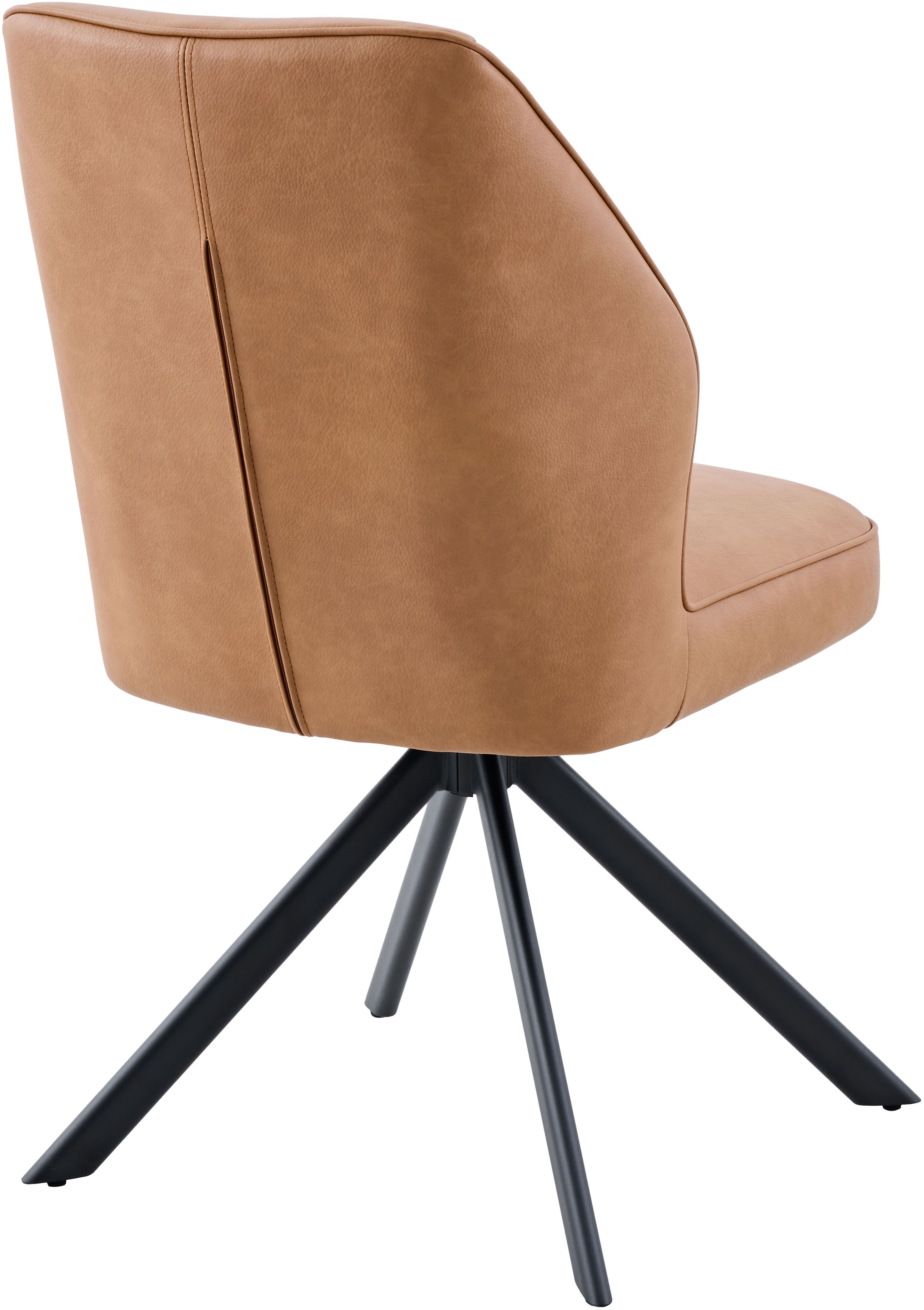 HELA 4-Fußstuhl »PRIZZI« (Set) 2 Stk.4-Fuß, 360° drehbar, Gestell oval, gepolstert, Lederoptik