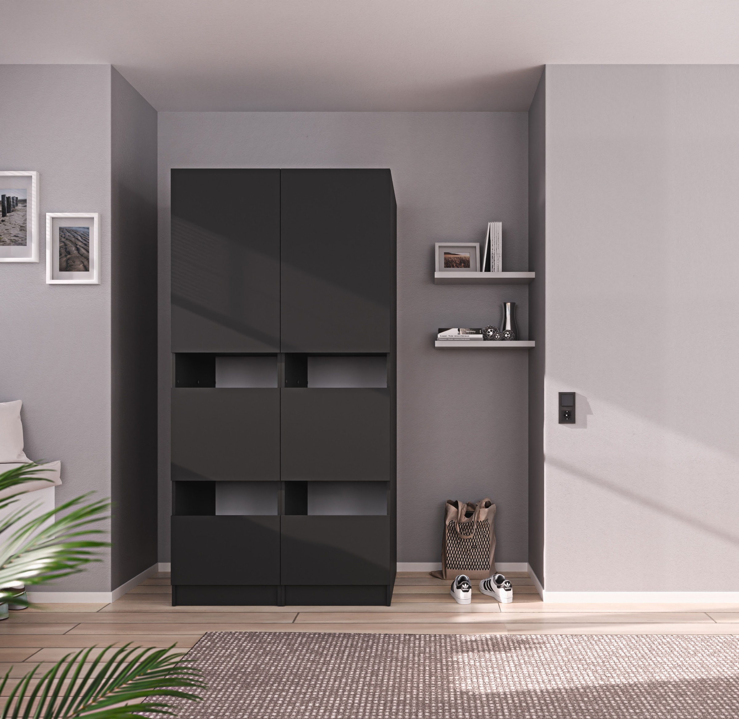 BASIC by Balculina Mehrzweckschrank-Set »Washhome B/T/H 100x68x200« 2 Stk. tlg.