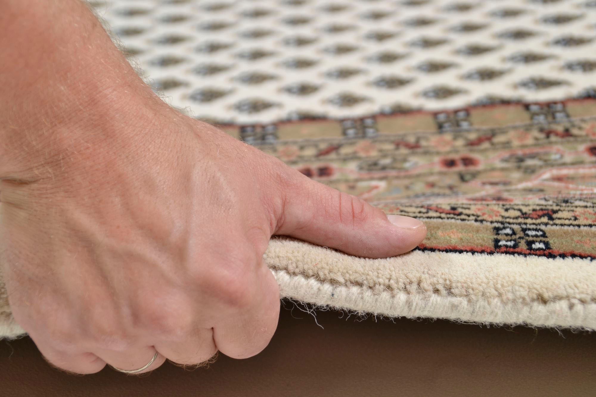 THEKO Läufer »Chandi Mir«, rechteckig, 12 mm Höhe, Teppich-Läufer, reine Wolle, handgeknüpft, mit Fransen