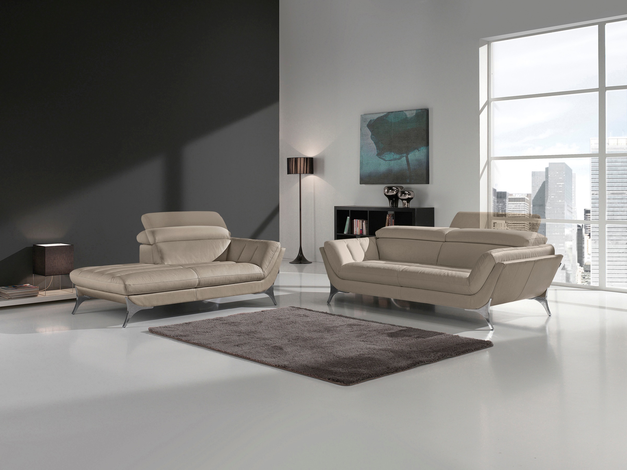 Egoitaliano Recamiere »Sueli, extravagantes Design und erstklassiger Sitzkomfort« Solitärmöbel, hochwertiger Lederbezug, inklusive Kopfteilverstellung