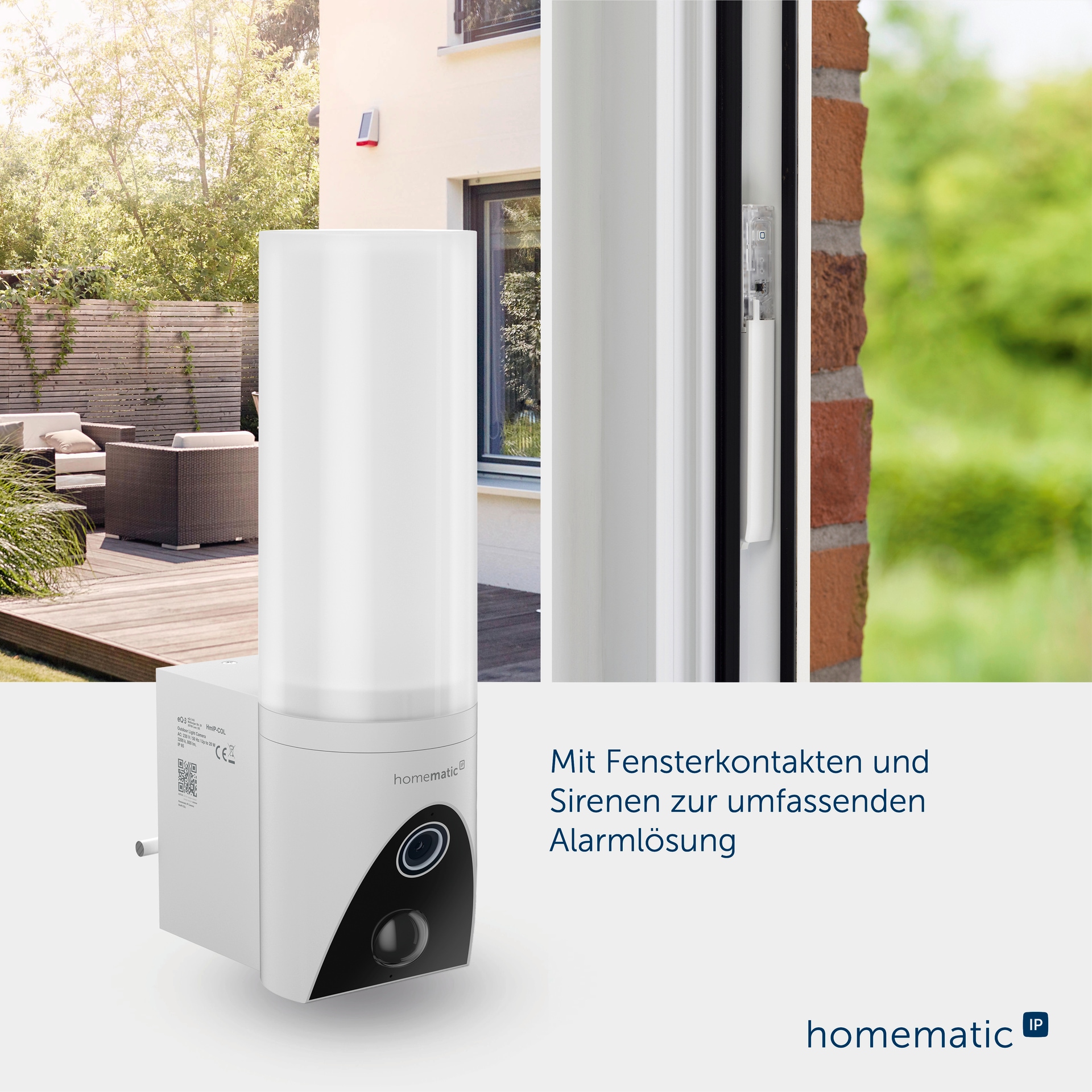 Homematic IP Überwachungskamera »Außenlichtkamera« Außenbereich