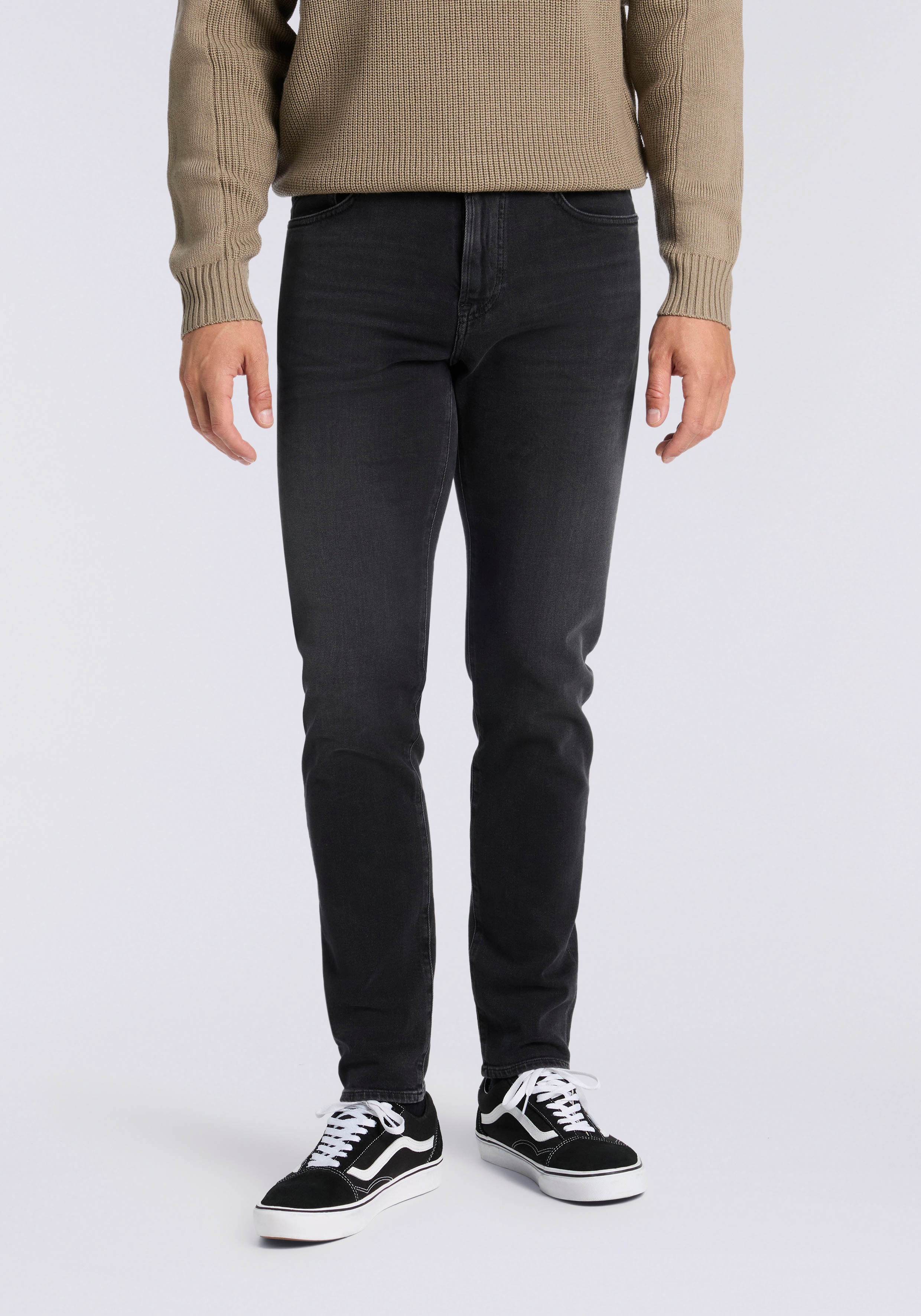 BOSS ORANGE Tapered-fit-Jeans "Onyx Comfor Fit Denim" Regular Tapered Fit, Stretch-Denim, Mittlere Bundhöhe