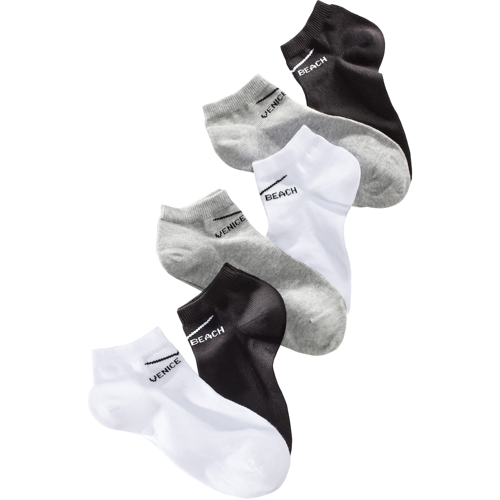 Venice Beach Sneakersocken, (Set, 6 Paar)