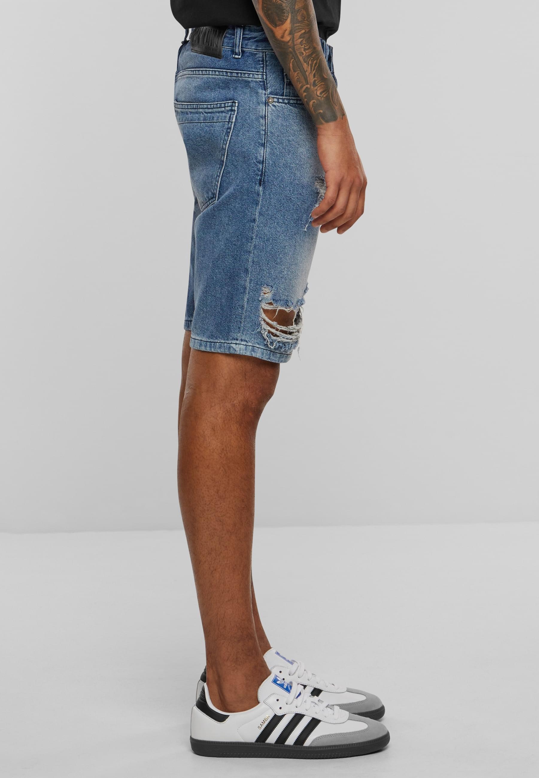 2Y Studios Shorts »2Y Studios Herren 2Y Destroyed Denim Shorts«, (1 tlg.)