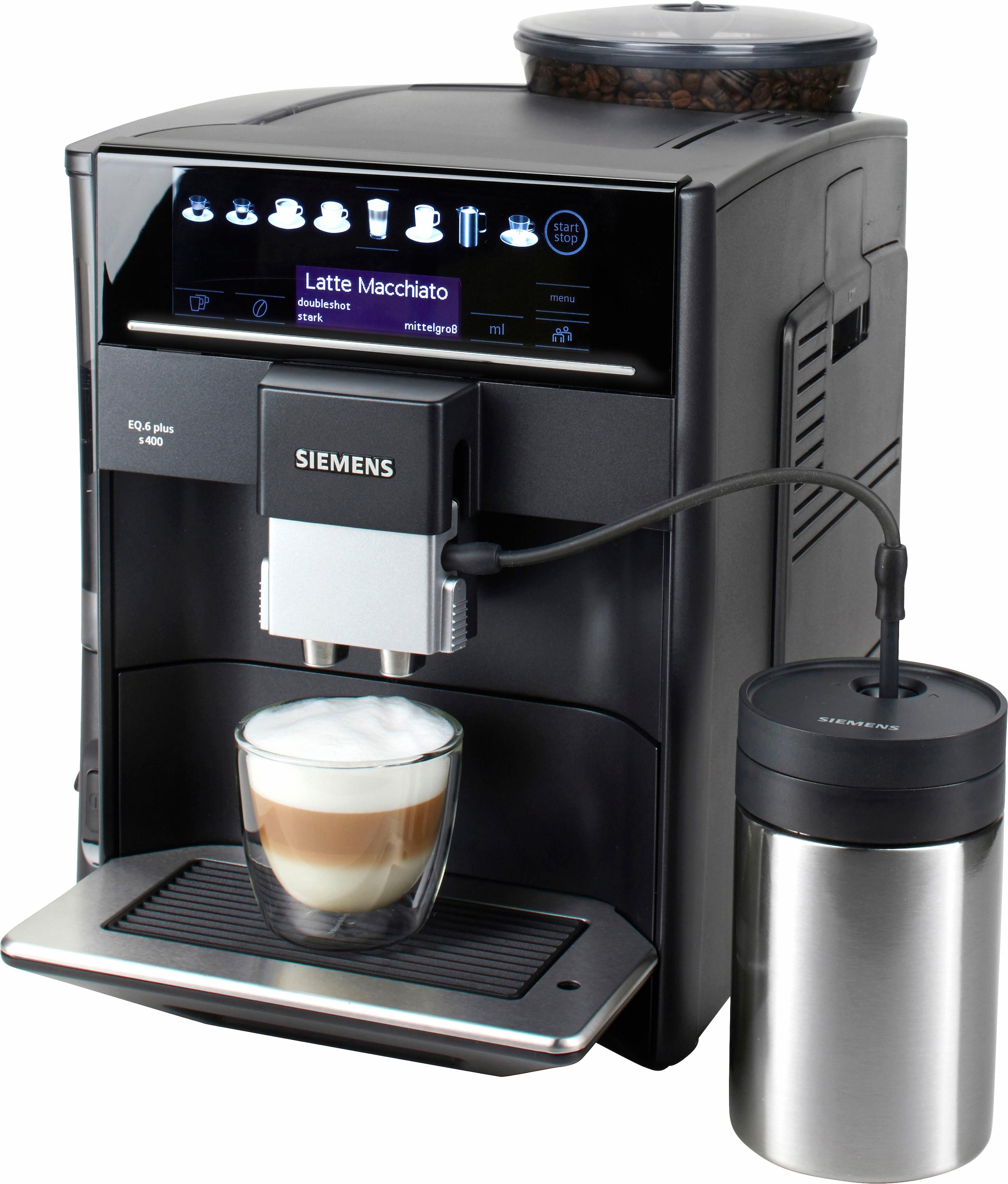 SIEMENS Kaffeevollautomat »EQ.6 plus s700 TE657M03DE«, autom. Reinigung,  bis zu 4 Favoriten, inkl. isolierter Milchbehälter kaufen