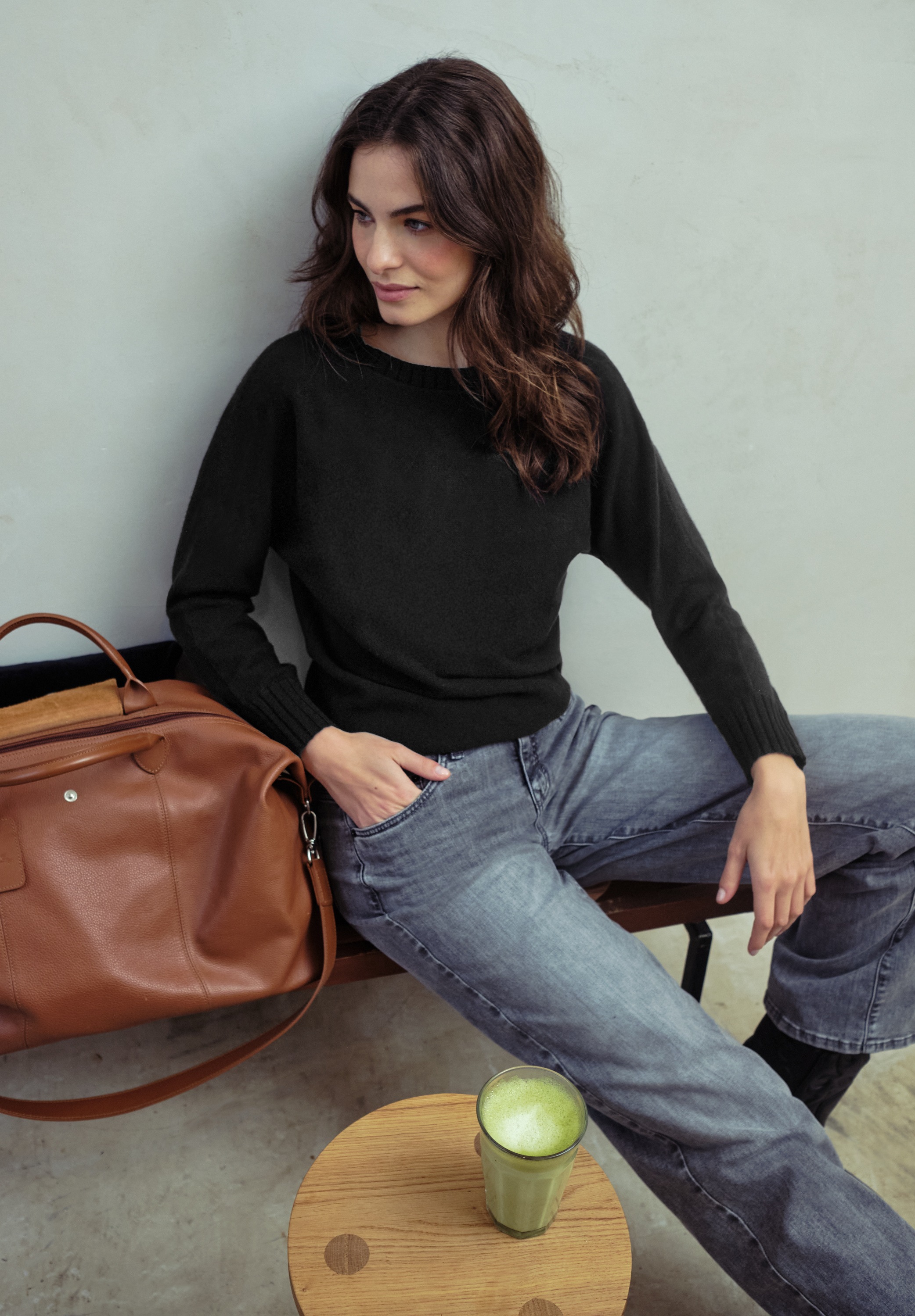 STREET ONE STUDIO Strickpullover mit U-Boot-Ausschnitt