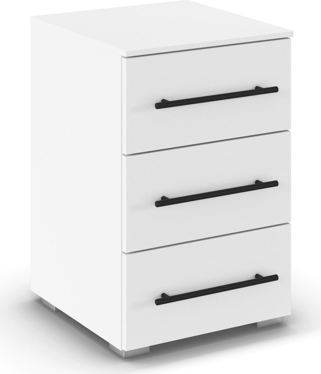 OTTO home Nachtkommode "Nachttisch Nachtschrank Schubladen Sideboard Schubladenkommode AVOLA" Breite 40 cm inkl. SOFT-CLOSE-FUNKTION mit Dekorfront, Beimöbel 40cm breit, 3 Schubladen für viel Stauraum, MADE IN GERMANY