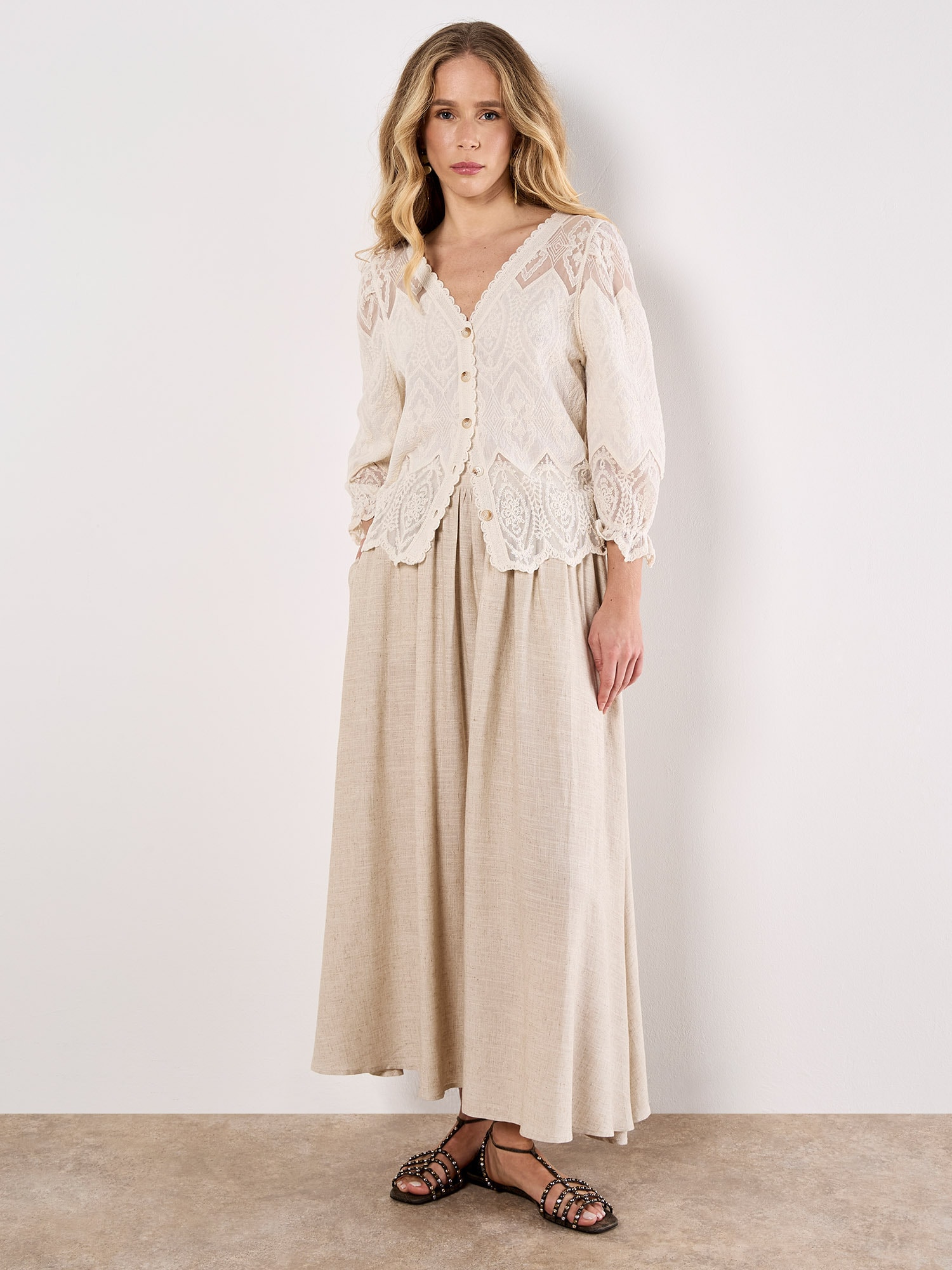 Apricot Cardigan »Bluse« mit Stickerei