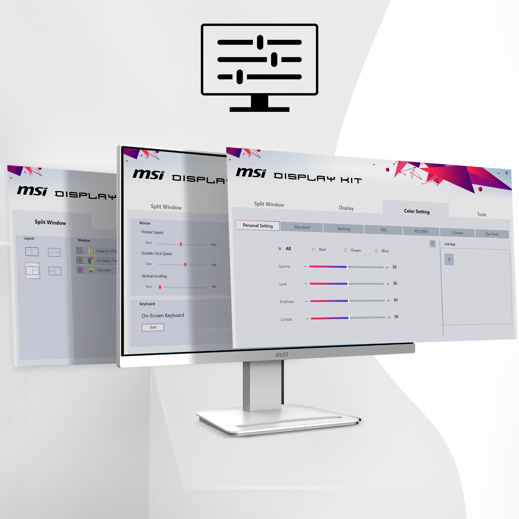 MSI LED-Monitor »PRO MP2412W« 60 cm/24 ″  1920 x 1080 px Full HD 1 Reaktionszeit 100 Hz