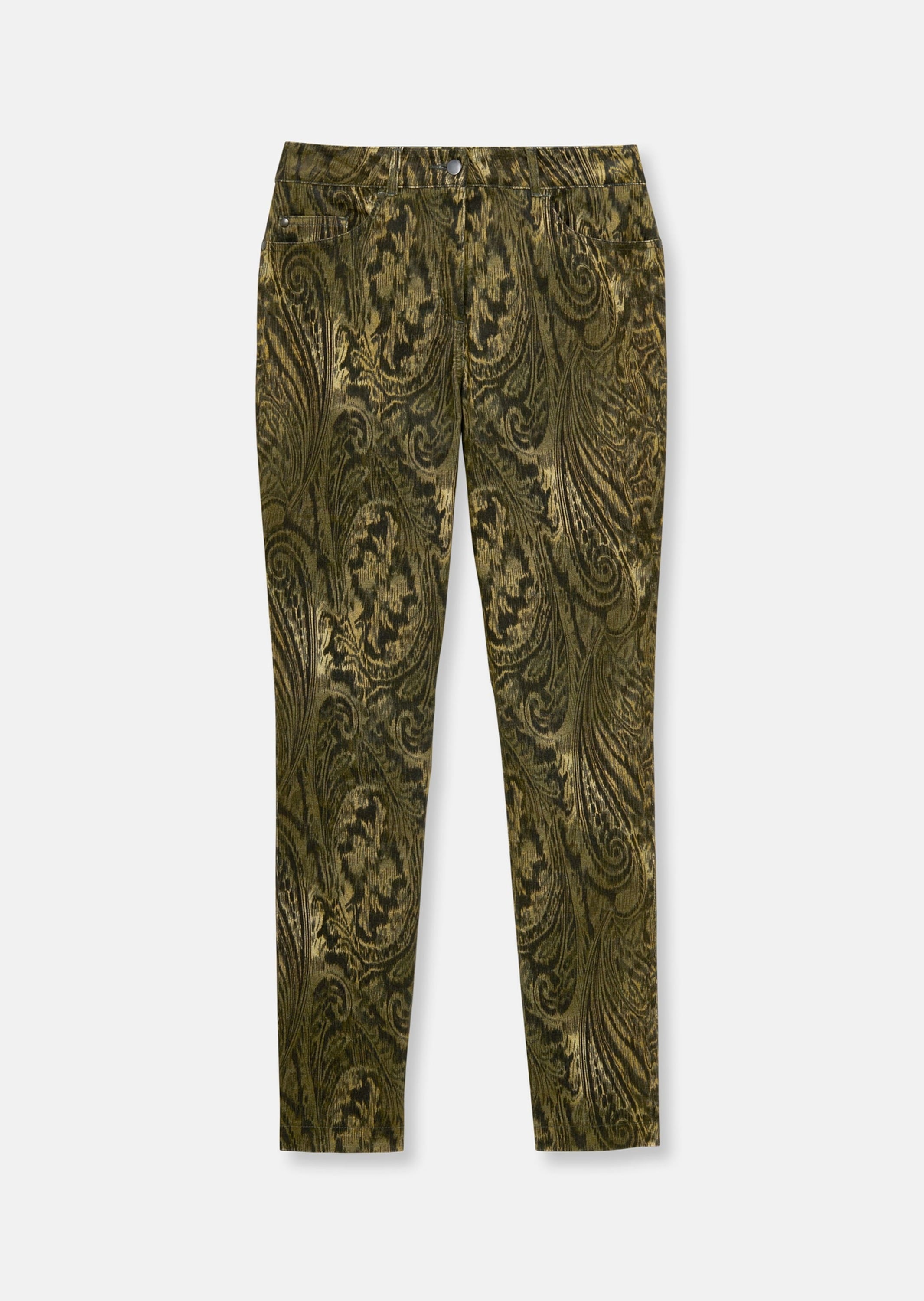 MADELEINE Stoffhose "Hose Schlanke Hose mit Paisley-Print, Stretch"